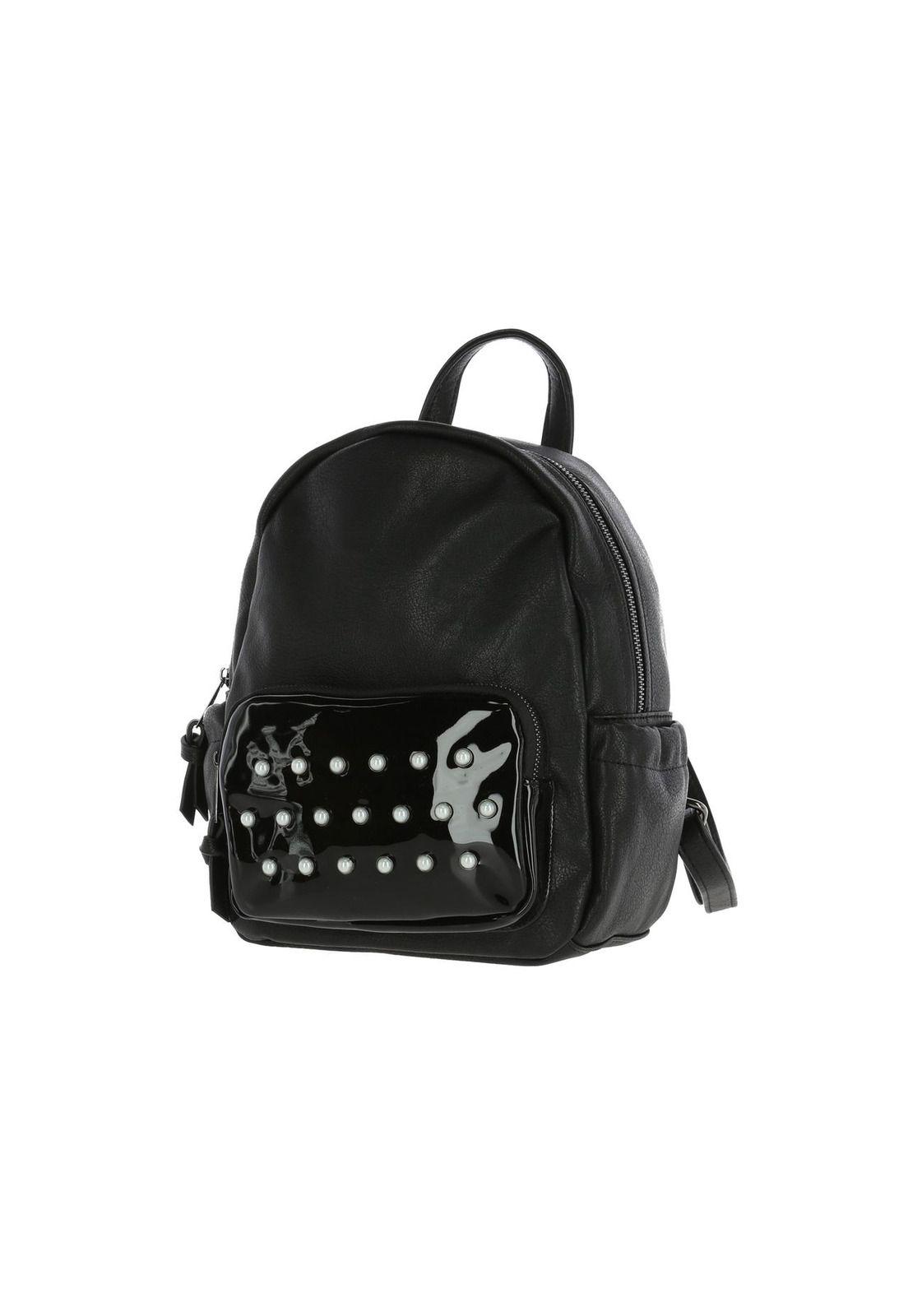 Cartera Ecocuero Lom Backpack Negro-1