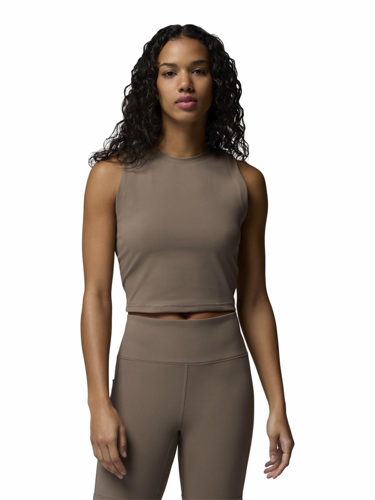 Polera Sin Mangas Mujer Loneridge Tank Gris-0
