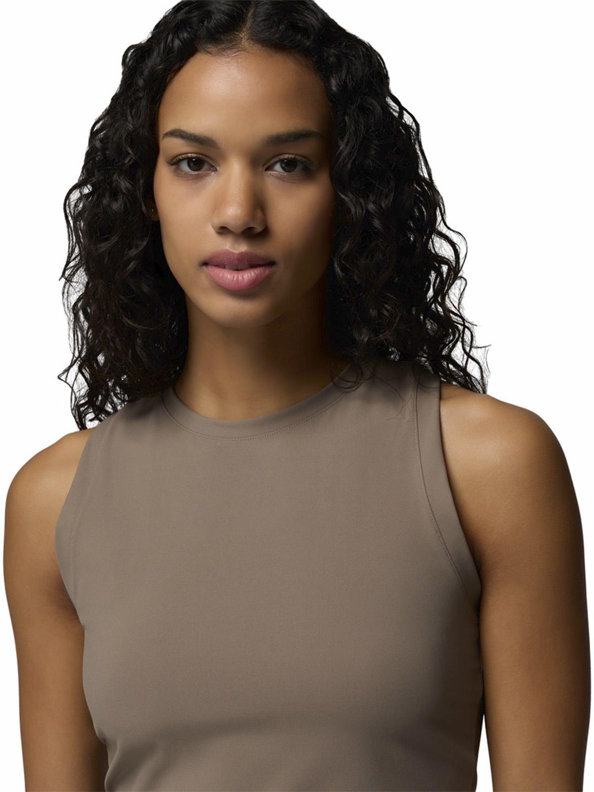 Polera Sin Mangas Mujer Loneridge Tank Gris-3