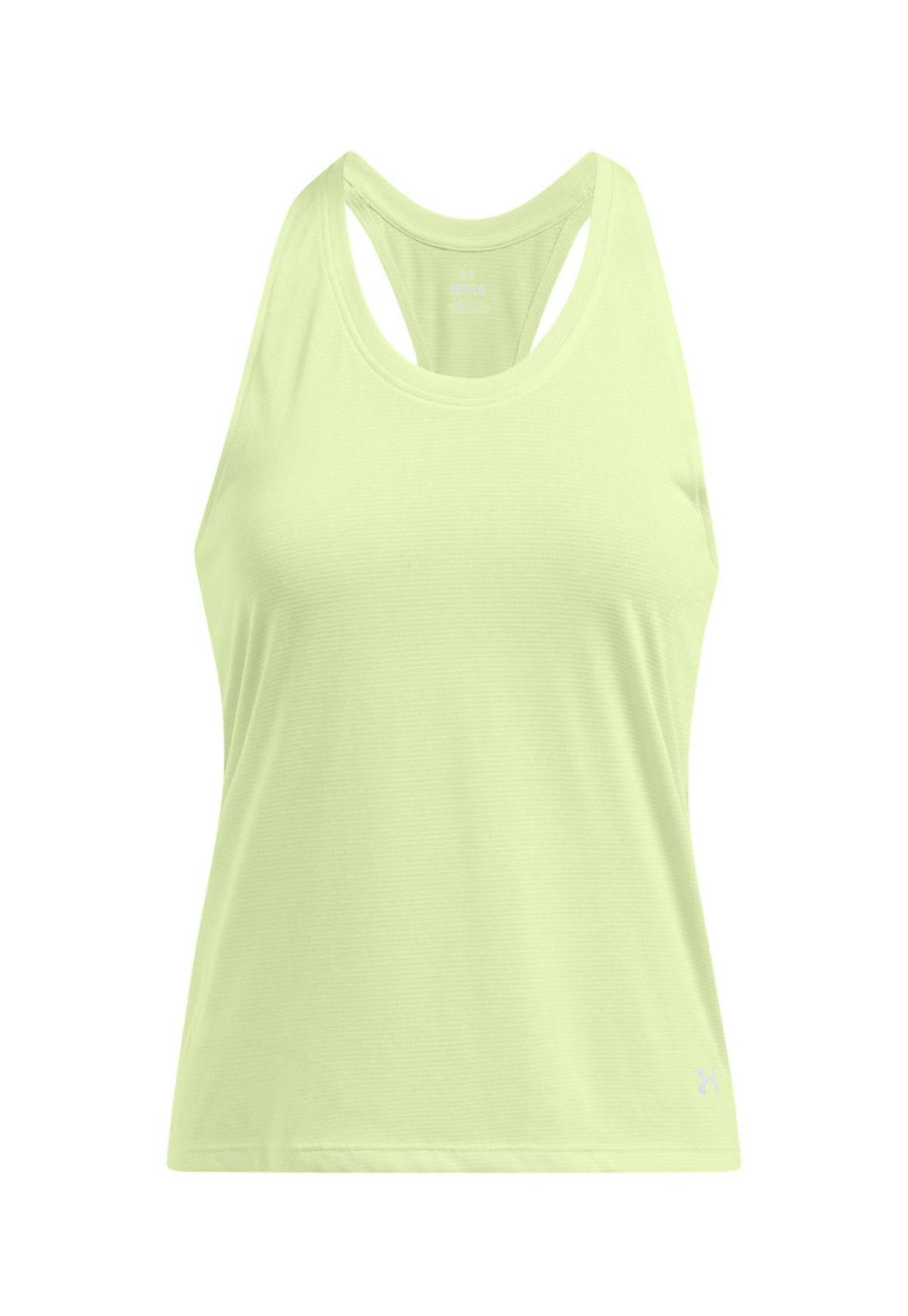 Polera sin mangas Launch para mujer Verde-0