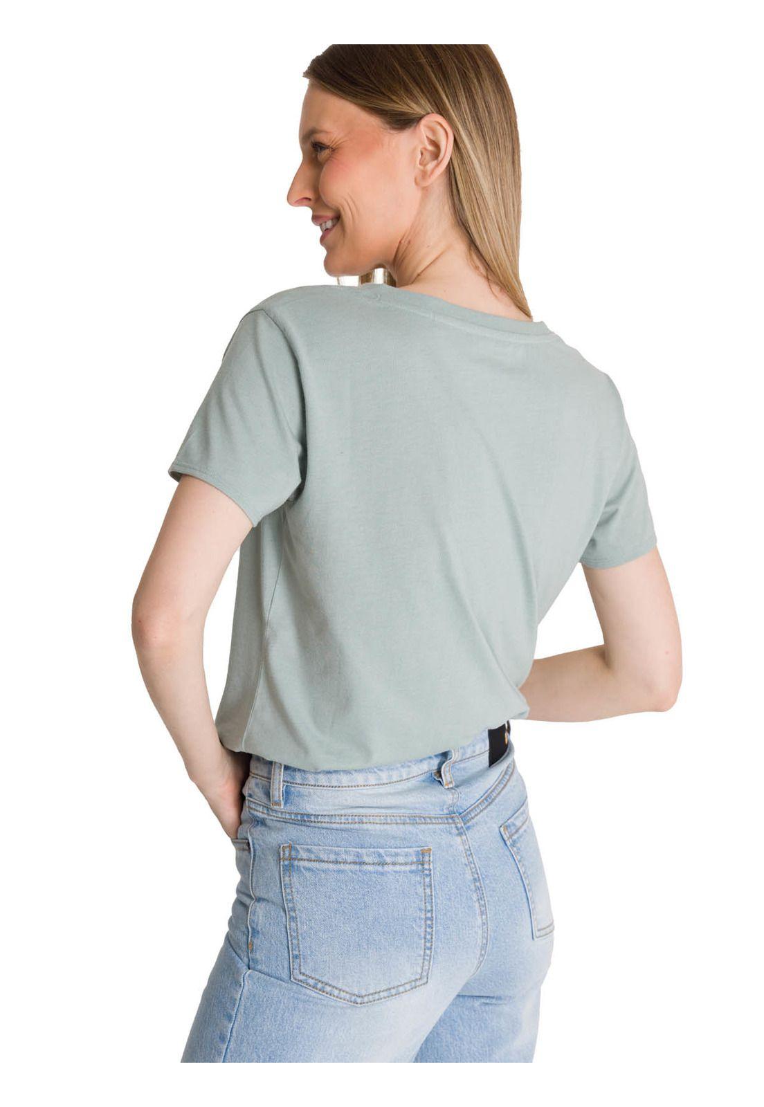 Polera Manga Corta Mujer Since 1904 Cian-4