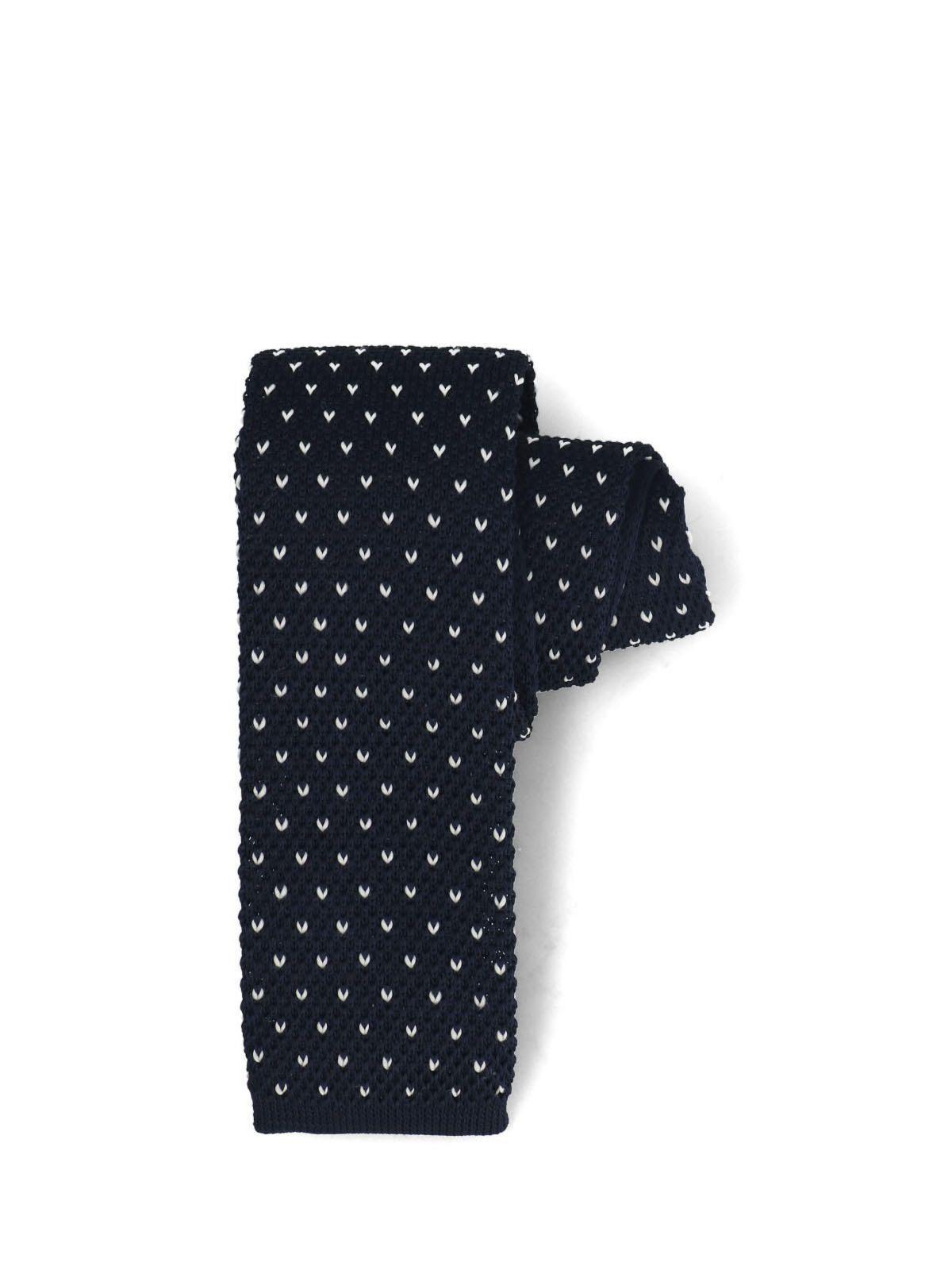 Corbata Hombre Hp Tie Knitted Dots Azul Marino-0