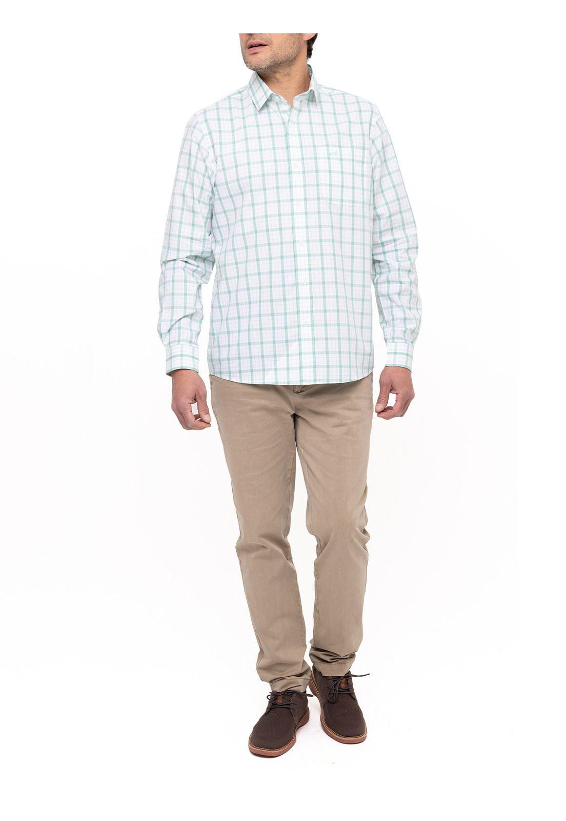 Camisa Algodón Orgánico Lighter Verde Hombre-8