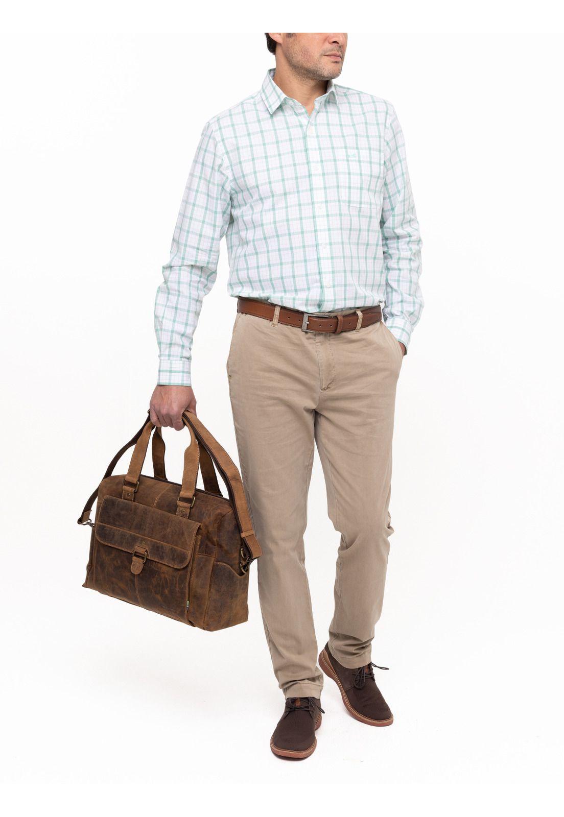 Camisa Algodón Orgánico Lighter Verde Hombre-9