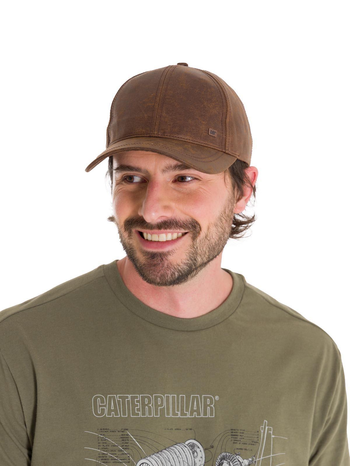 Jockey Faux Leather Hat Unisex Café-0