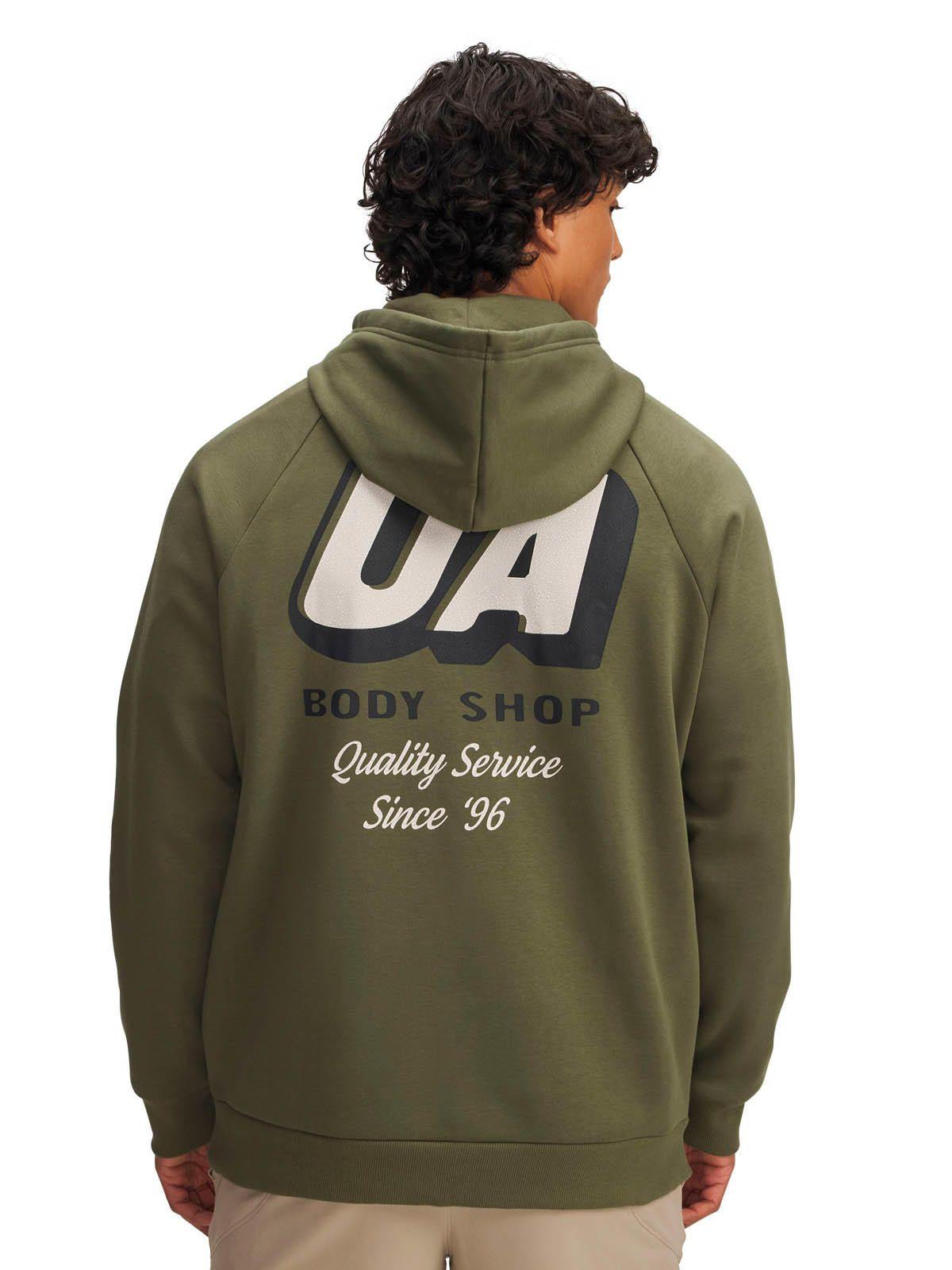 Polerón Lifestyle hombre Rival HBR Logo verde -1