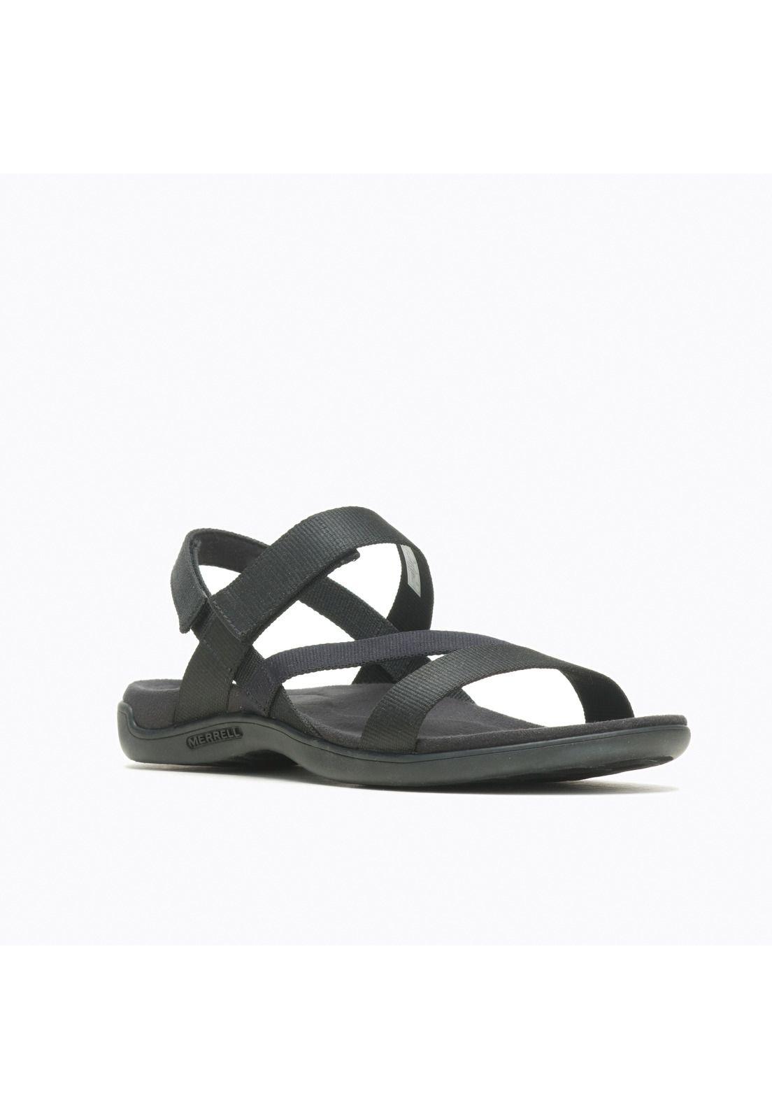 Sandalia Mujer District 3 Strap Web Negro-1