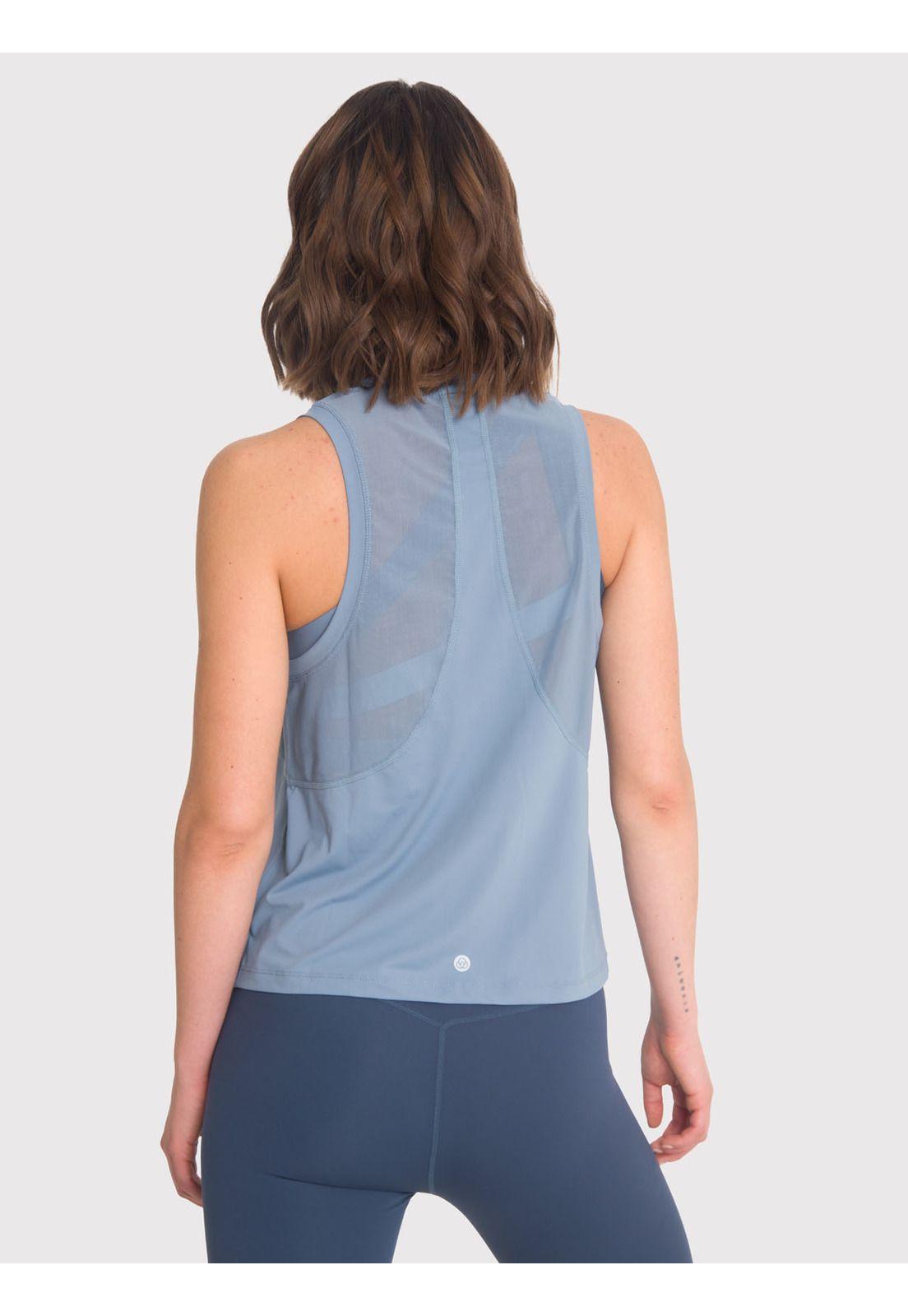 Polera deportiva Mujer Vest Shelly Azul Claro-1