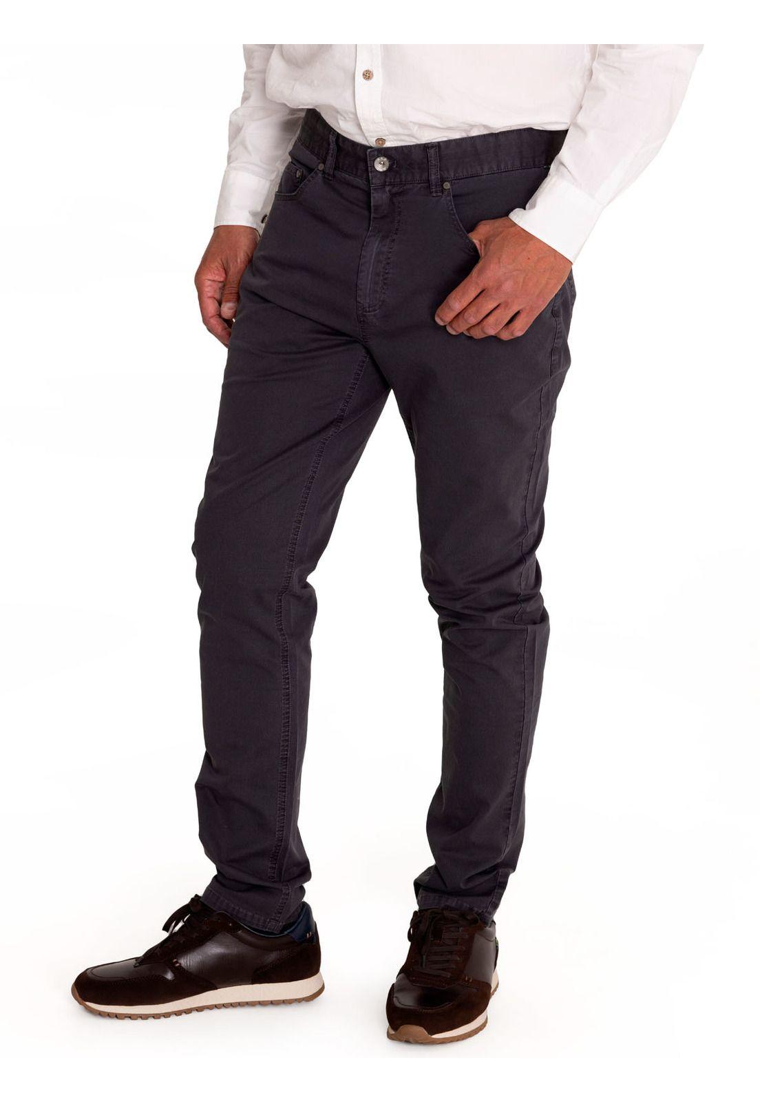 Pantalón Natural Flex Hombre Five Gris-5