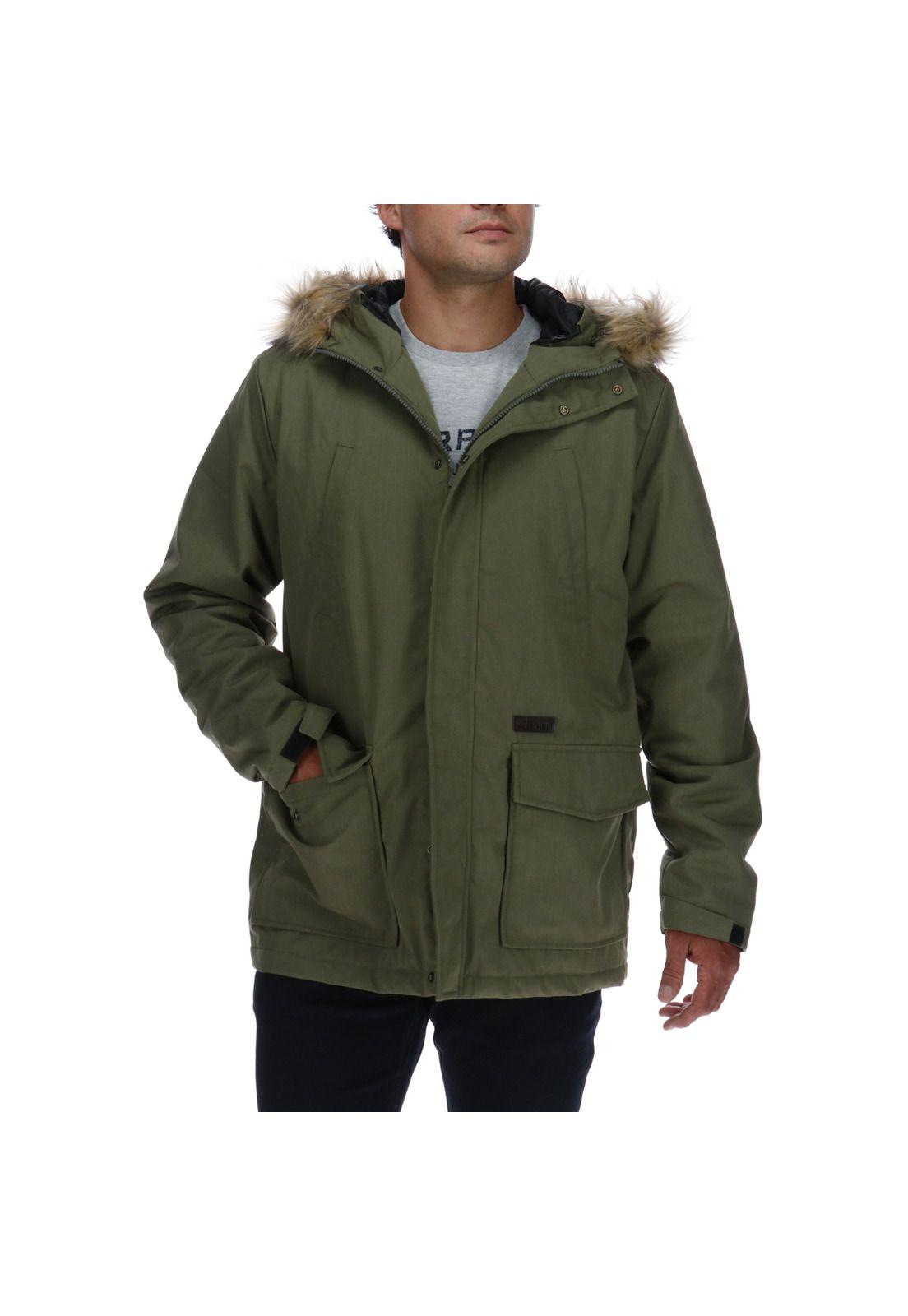 Chaqueta Foundation Fur Verde Oscuro-0