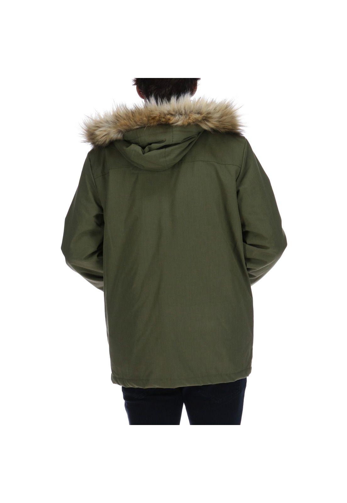 Chaqueta Foundation Fur Verde Oscuro-2