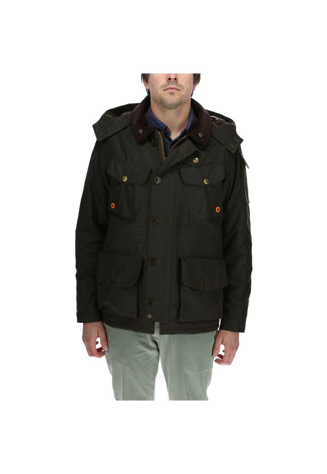 Chaqueta Algodón Encerado Rockford Verde-0