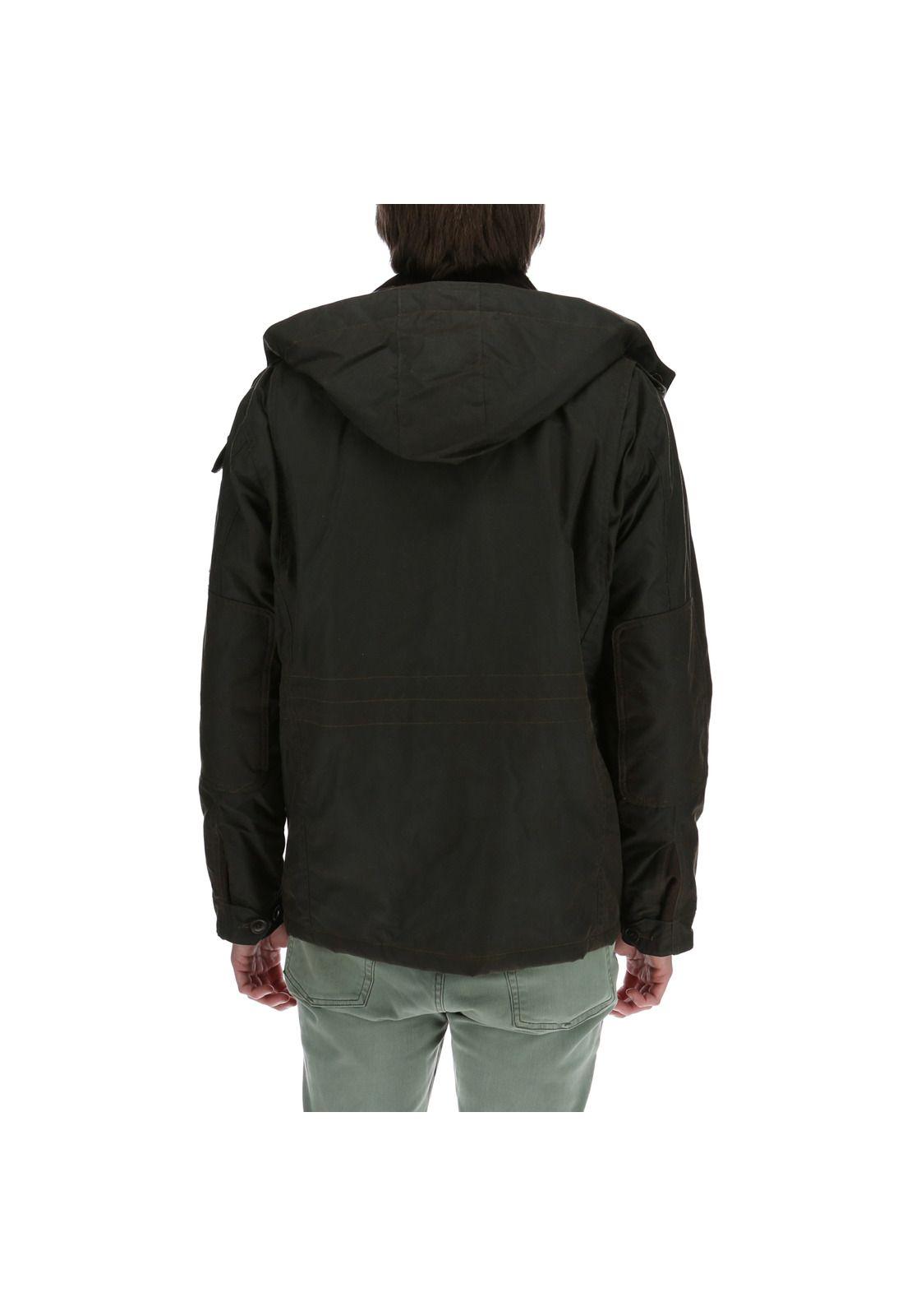 Chaqueta Algodón Encerado Rockford Verde-2