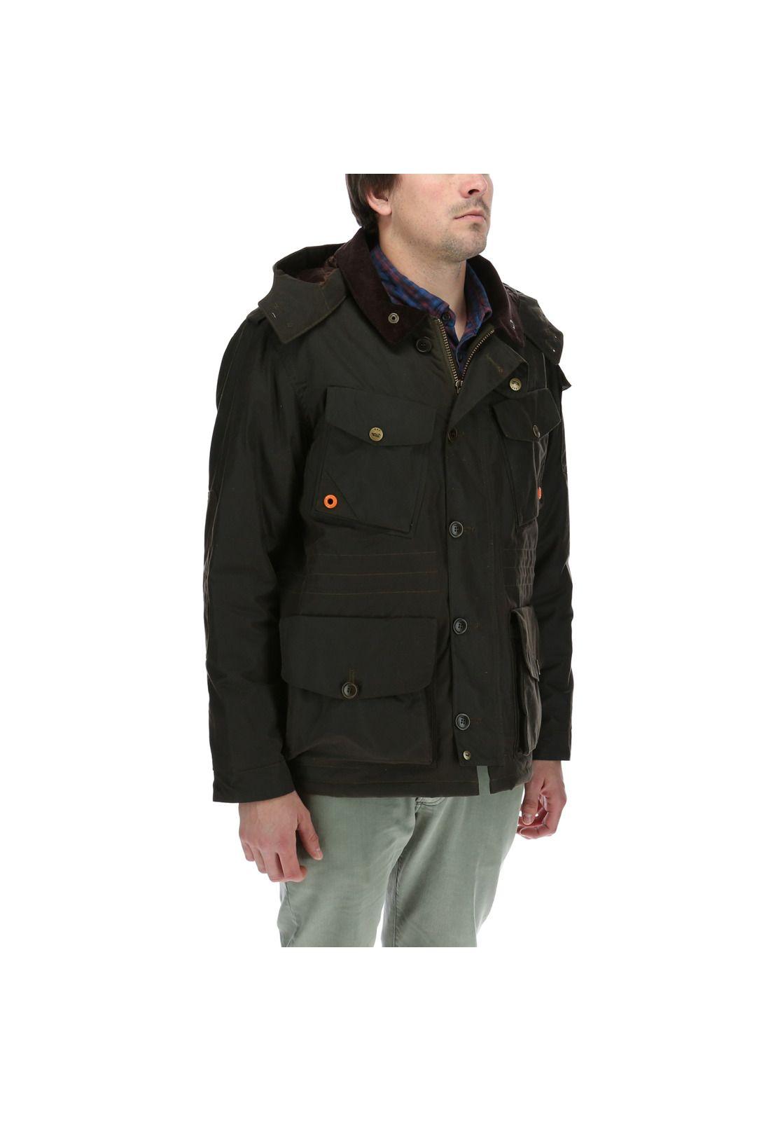 Chaqueta Algodón Encerado Rockford Verde-3