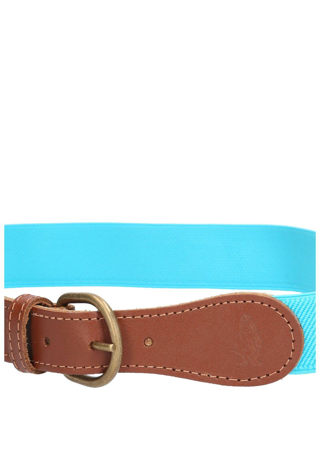 Cinturón Niña Hk Belt Plain Turquesa-1