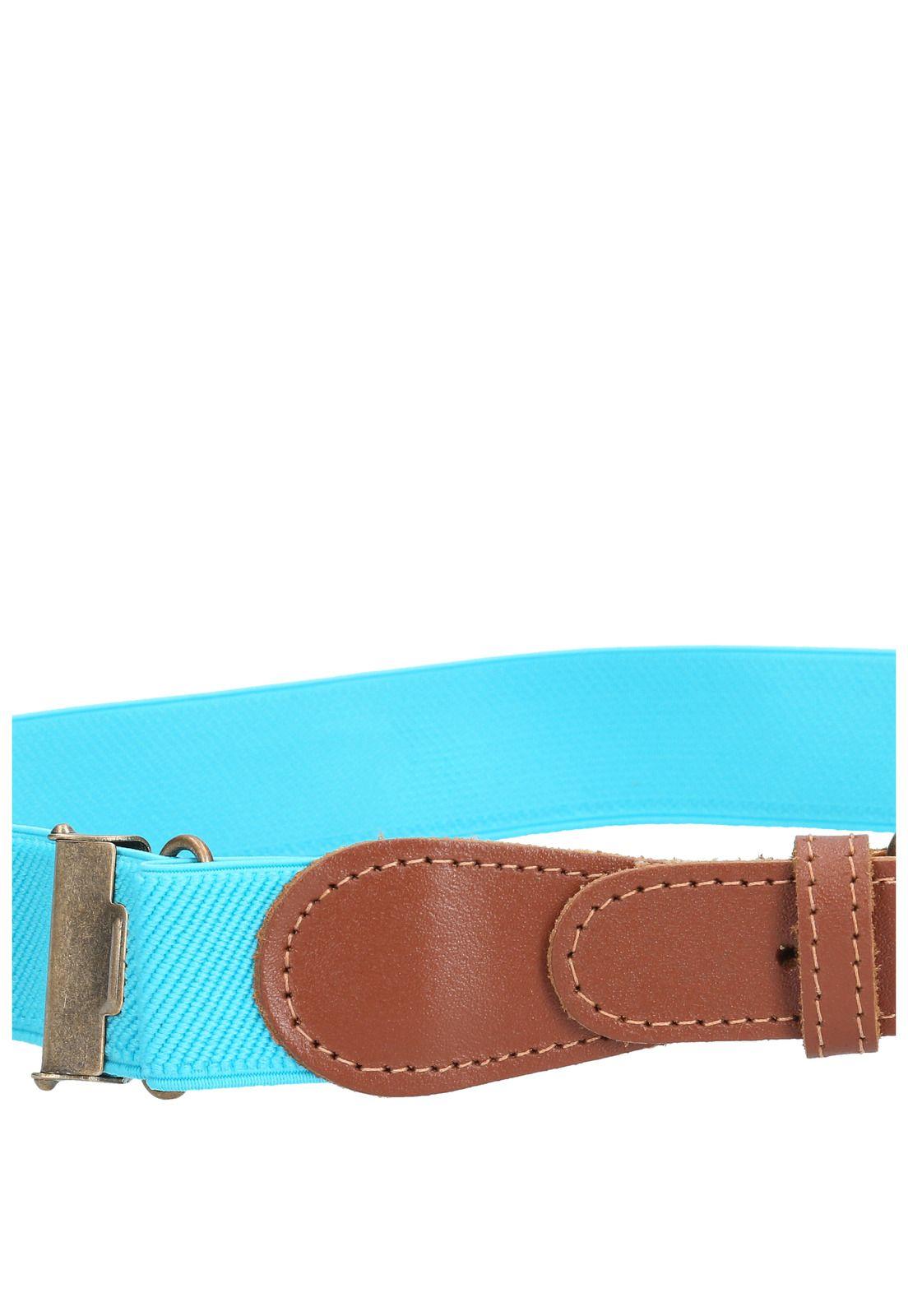 Cinturón Niña Hk Belt Plain Turquesa-2