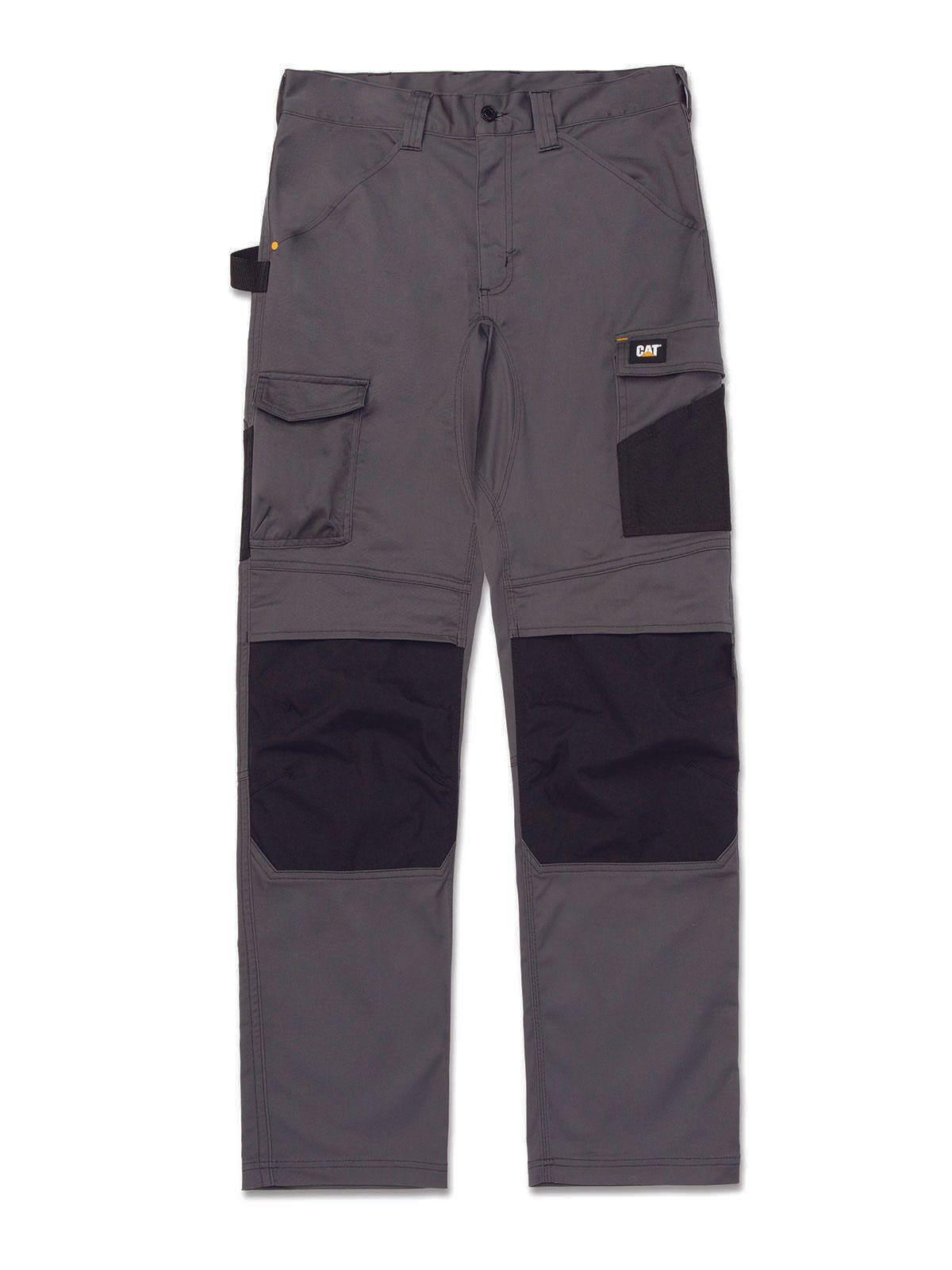 Pantalón Stretch Essential Knee Pocket Hombre Gris-0