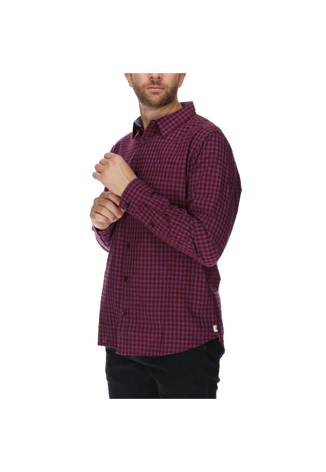 Camisa Foundation Gingham Burdeo-1
