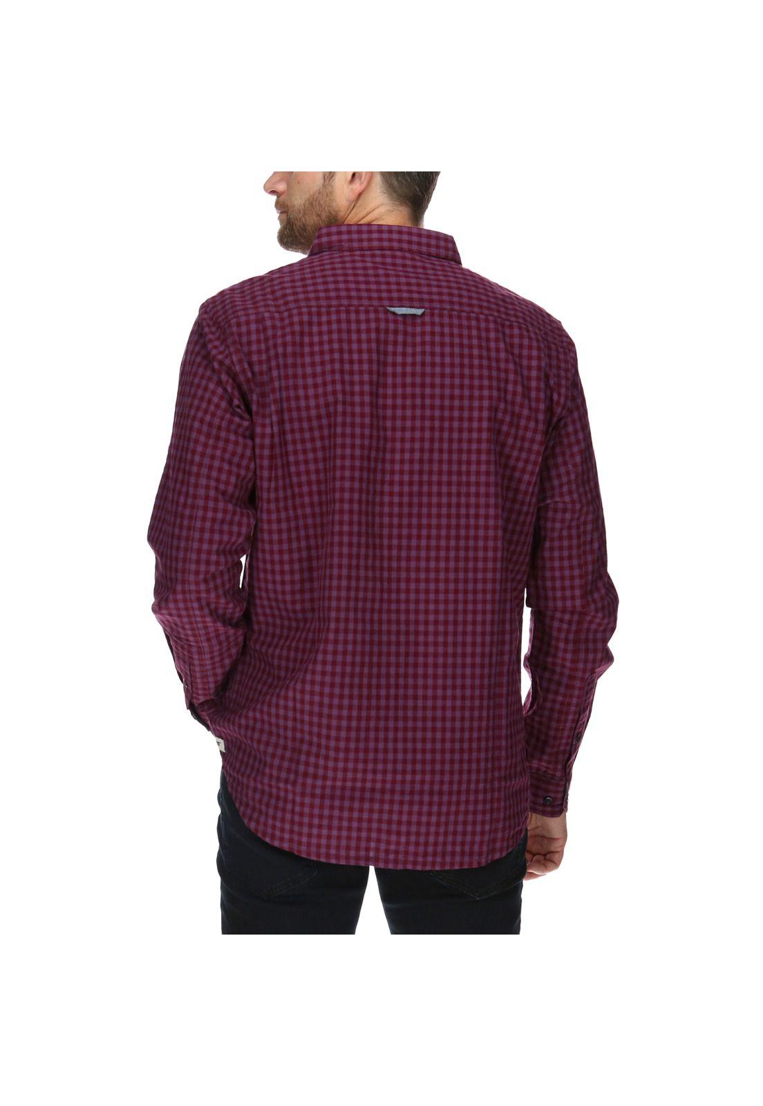 Camisa Foundation Gingham Burdeo-2