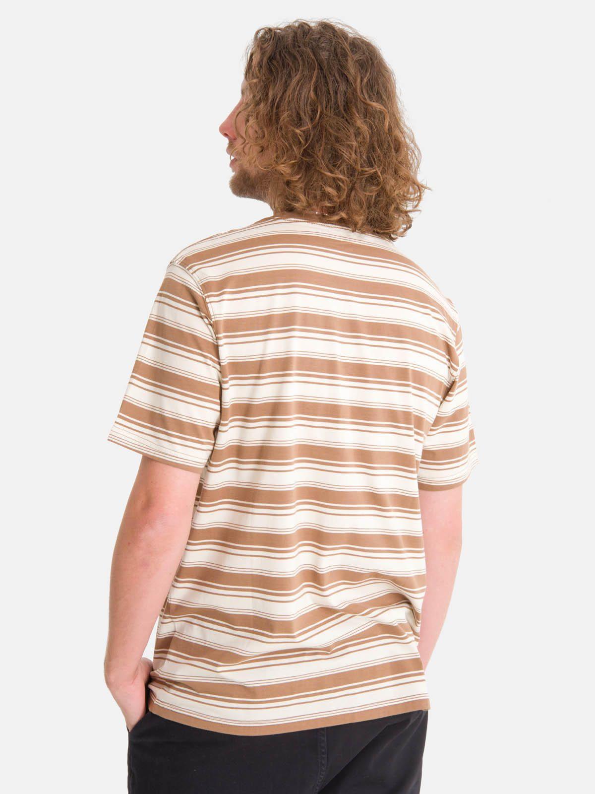 Polera m/c Hombre Stripe Café-1