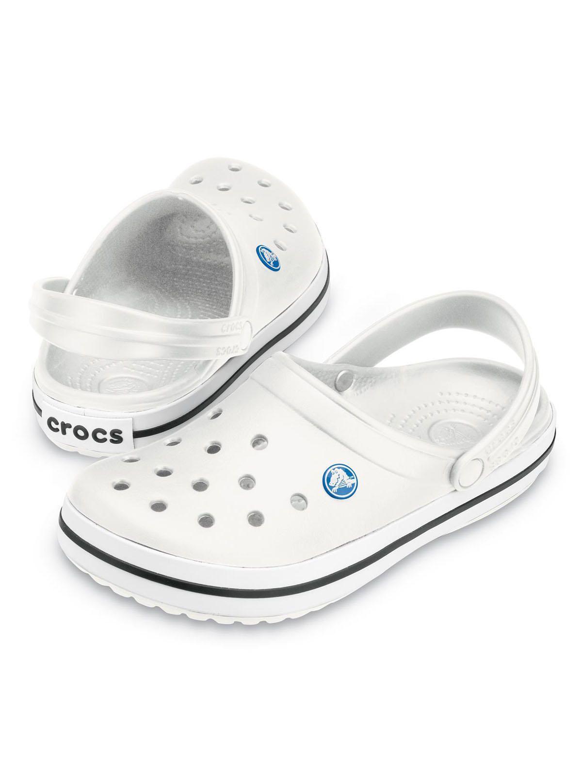 Zueco Crocs Mujer Crocband Whi Blanco-3