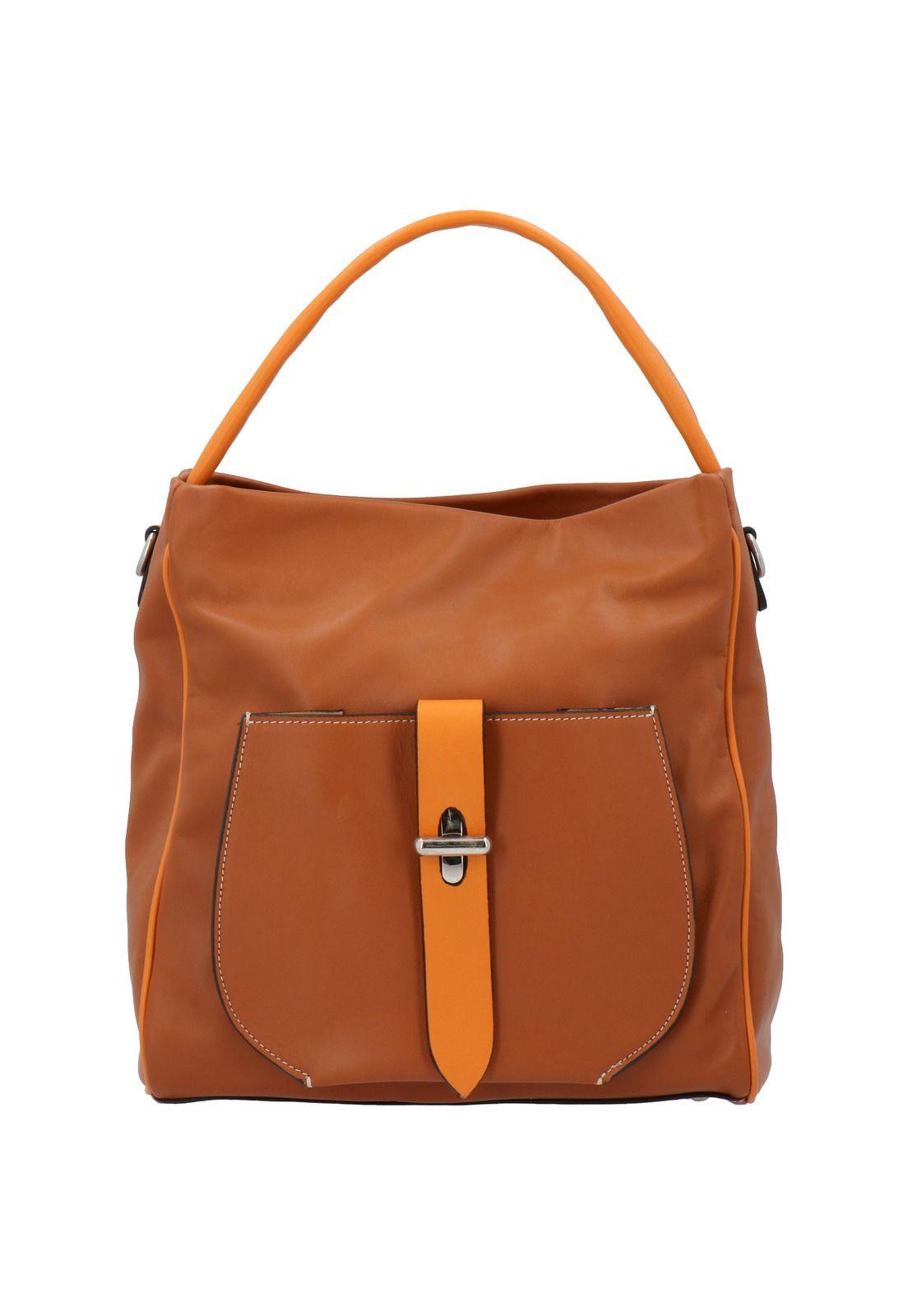 Cartera Cuero Silene Bag Café Mujer-0