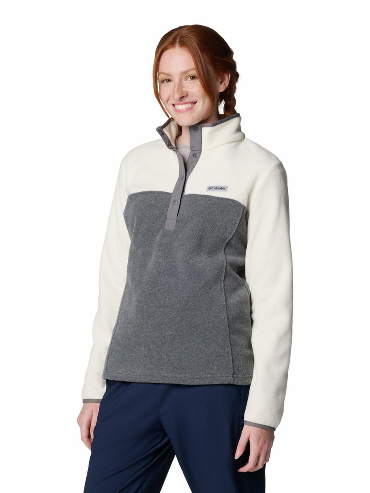 Polar Mujer Benton Springs Half Snap Gris-1