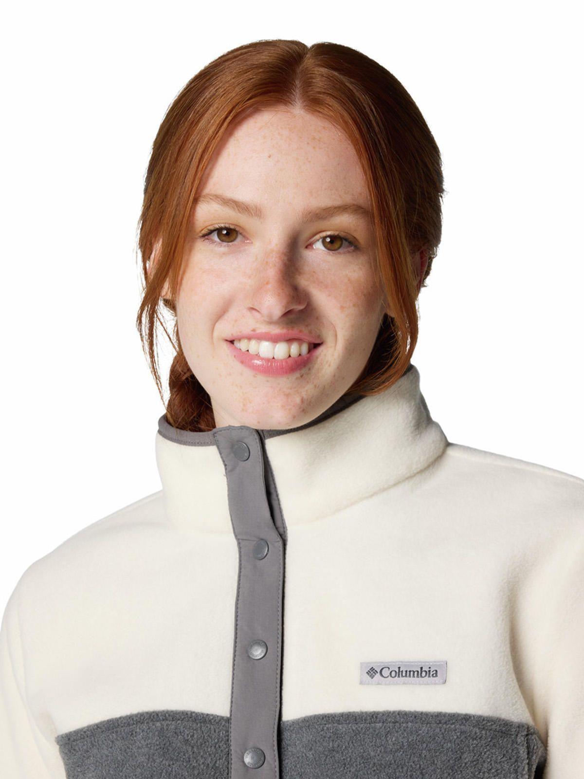 Polar Mujer Benton Springs Half Snap Gris-3