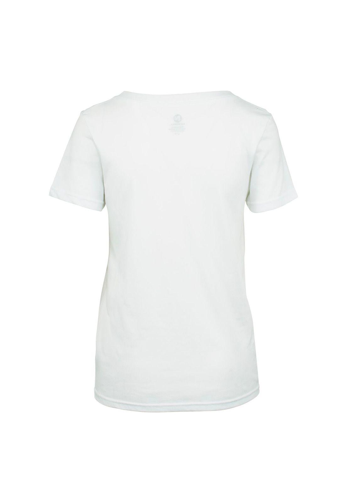 Polera Mujer M/C  Wordmark Blanco-1