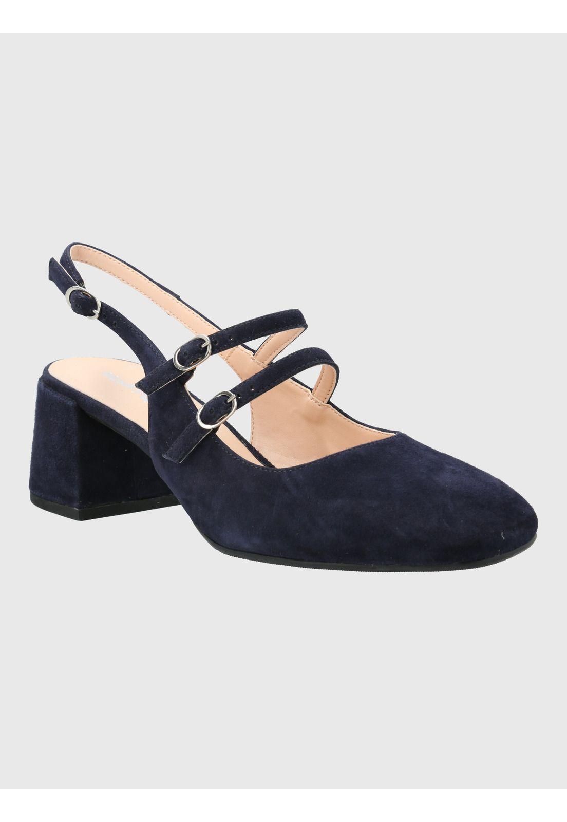 Zapato Vestir Mujer Cuero Betanita Café-0