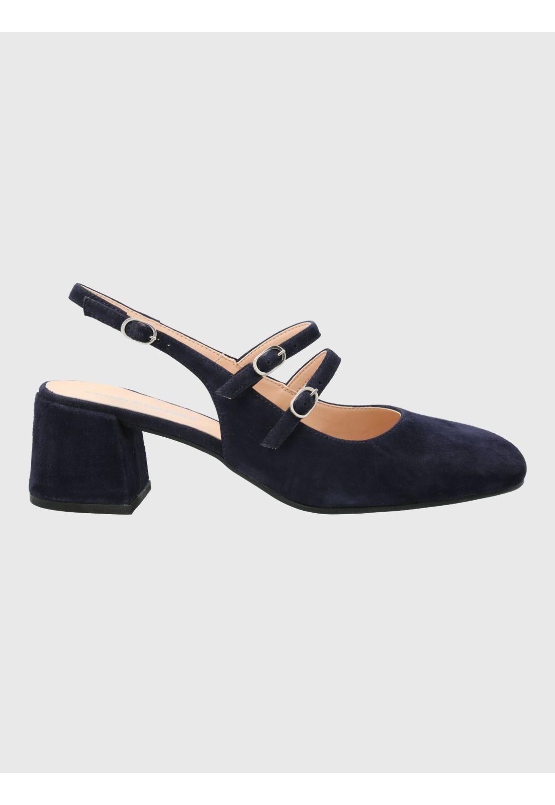 Zapato Vestir Mujer Cuero Betanita Café-1