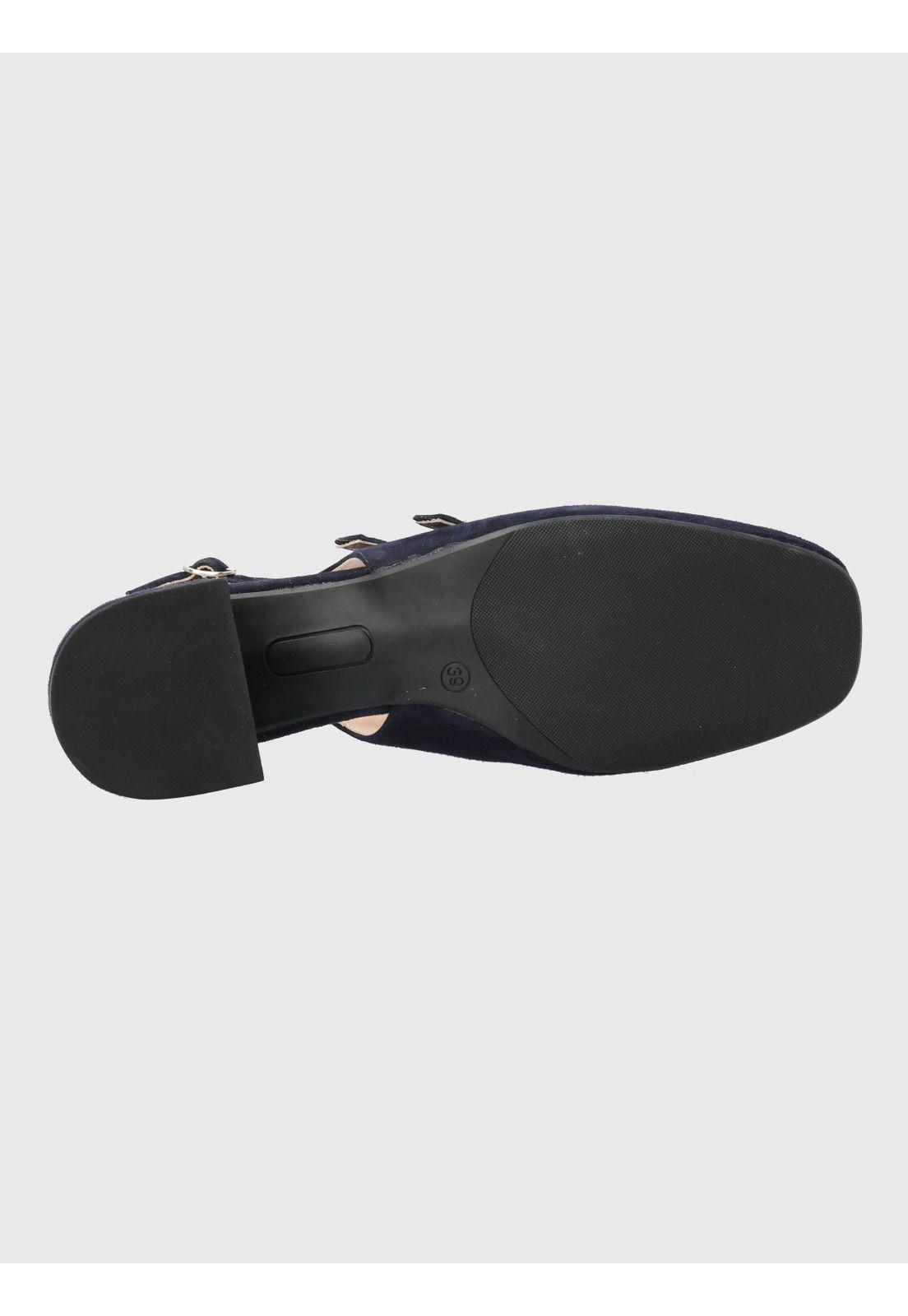 Zapato Vestir Mujer Cuero Betanita Café-7
