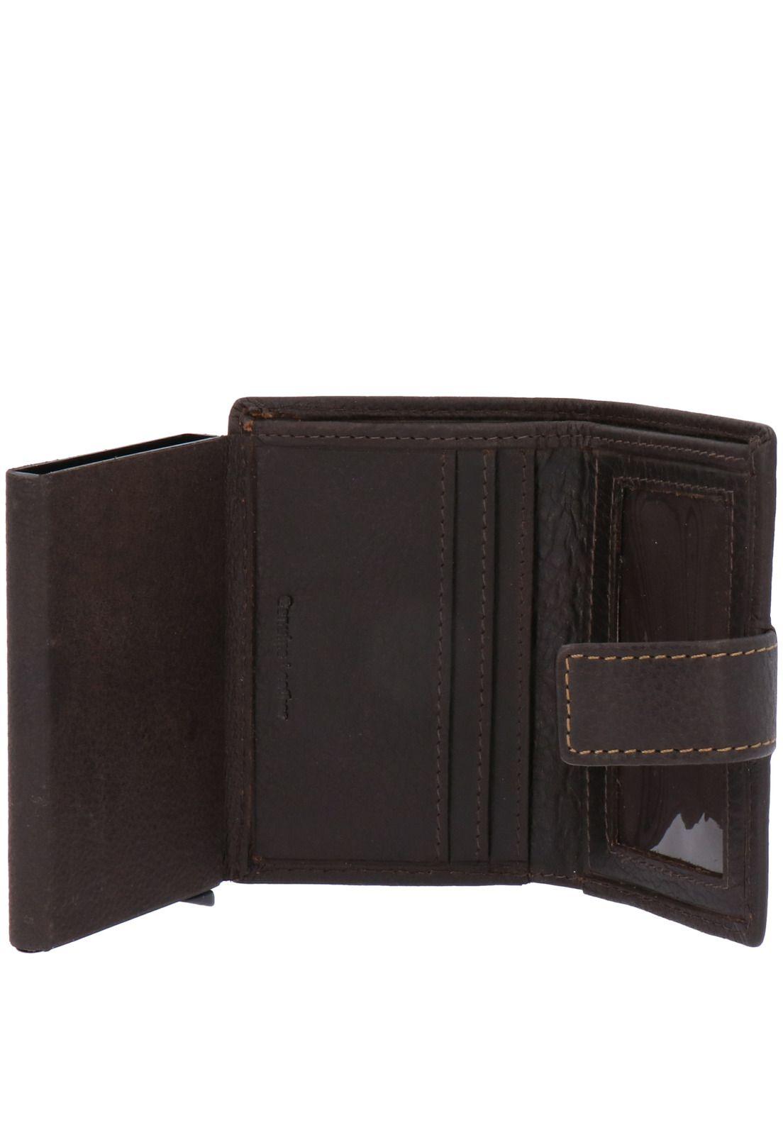 Tarjetero Cuero Thu Triple Hardcase Café-2