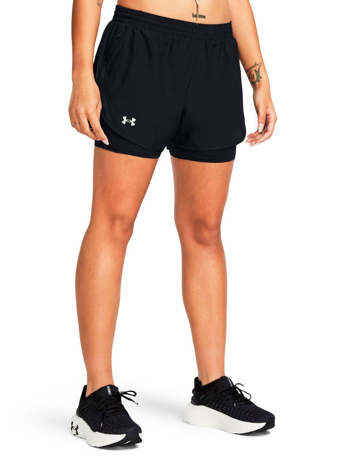 Short de Running para Mujer Fly By 2 in 1 Negro -3