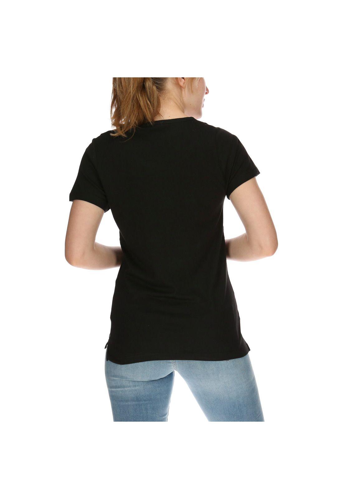 Polera Mujer Logo Negro-2