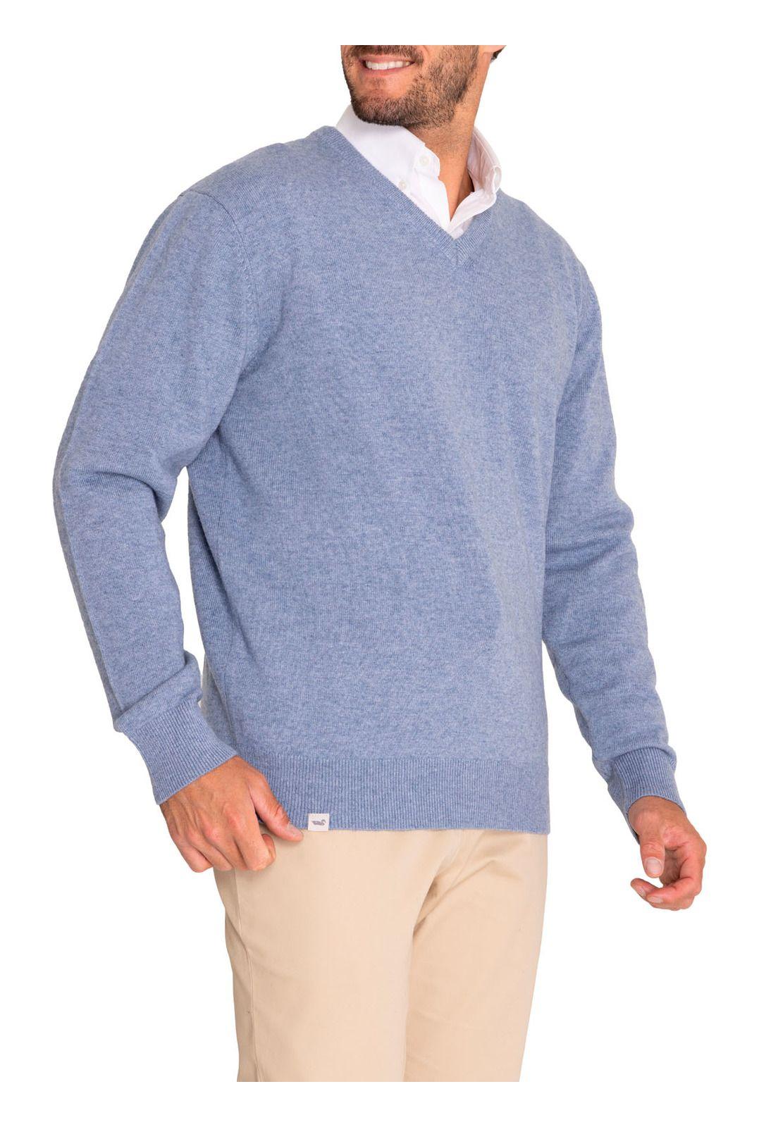 Sweater Lana Hombre Swin V Azul-5