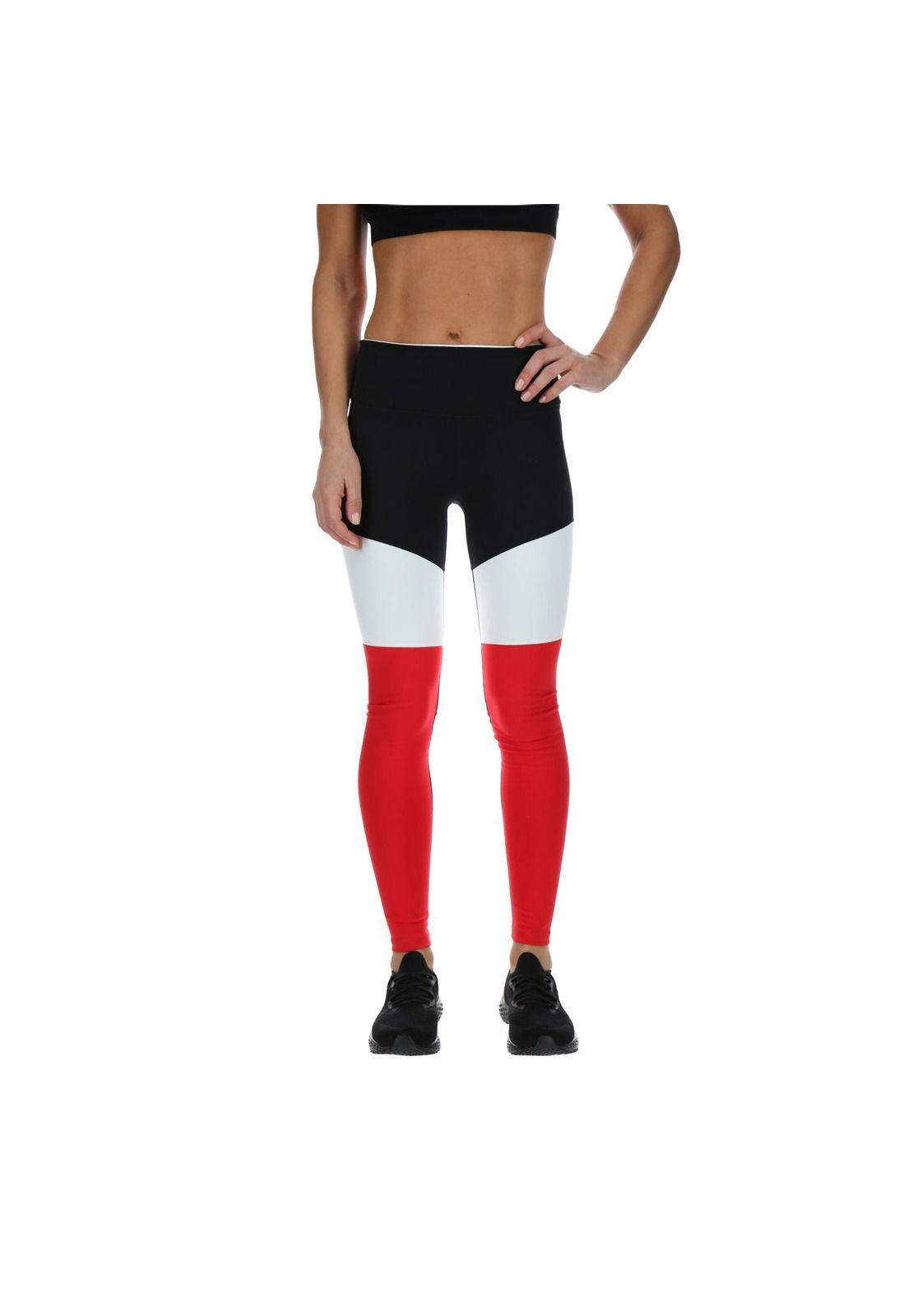 Calza Legging Tri Color Negro-0