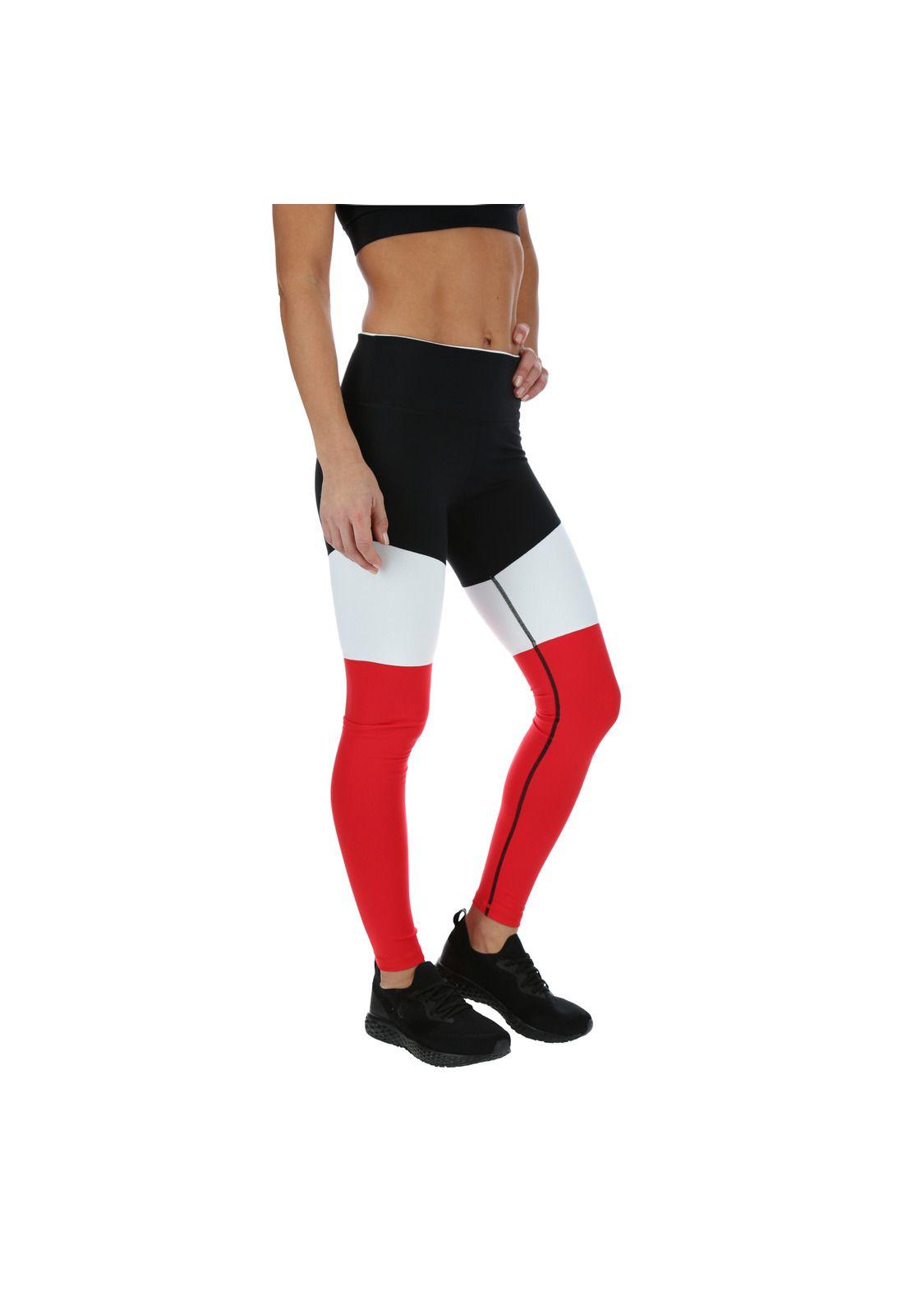 Calza Legging Tri Color Negro-3