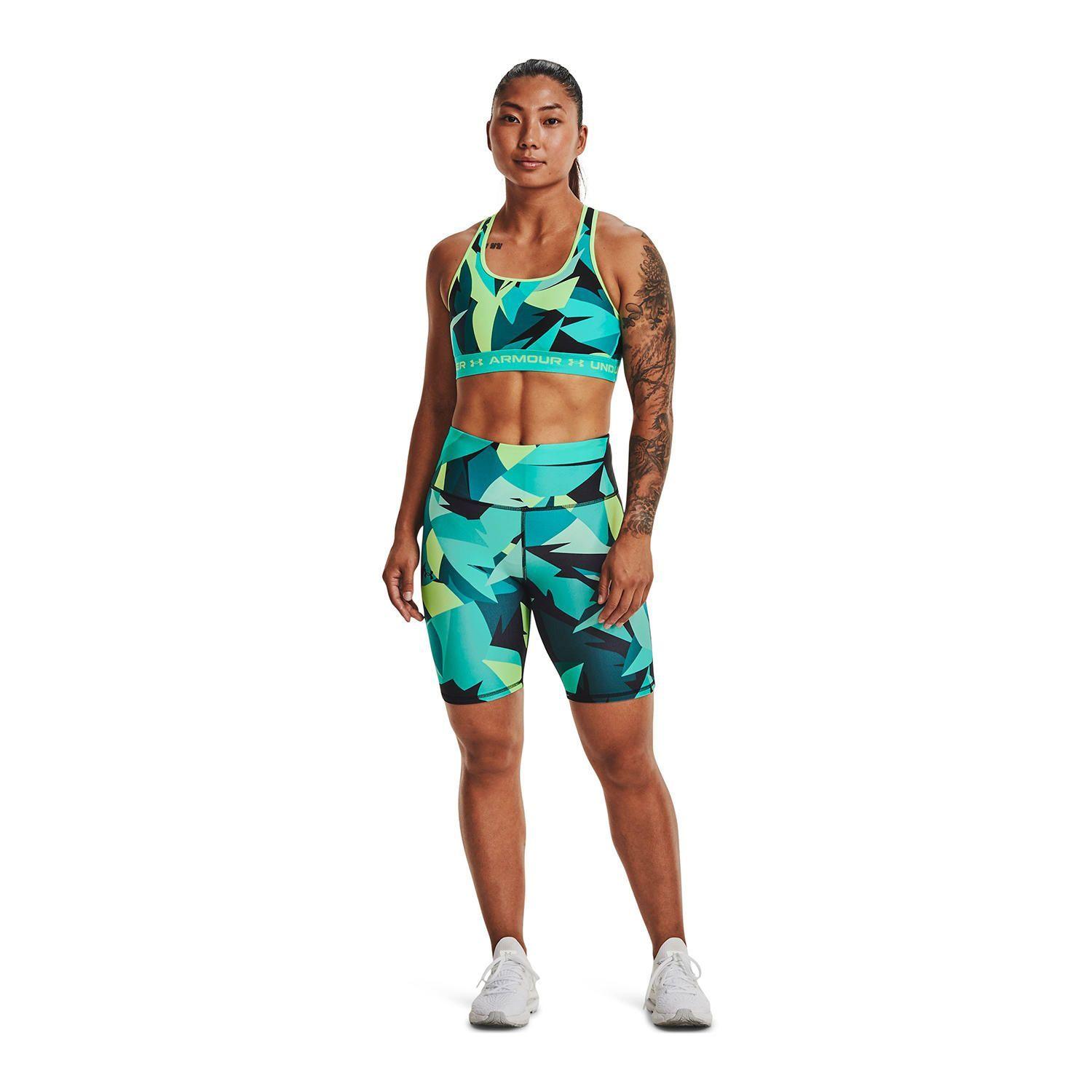 Short Mujer Armour Aop Bike Shor Verde-5
