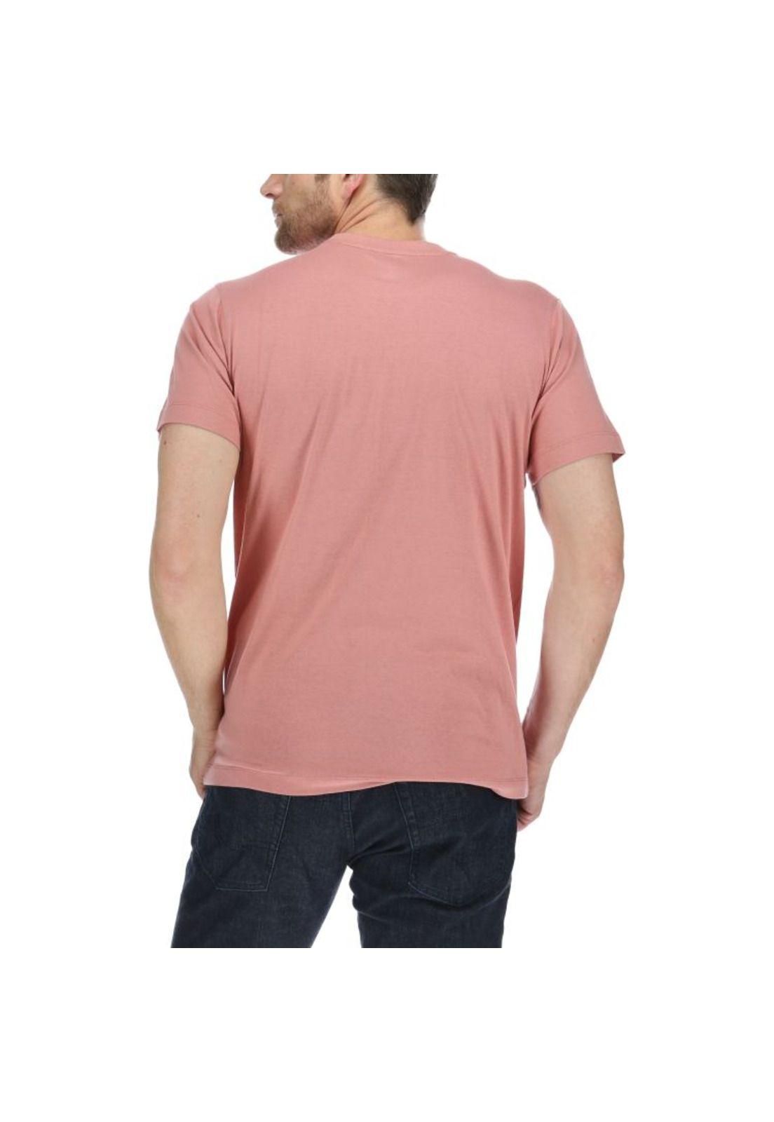 Polera Mc Hombre Caterpillar Logo Tee Rojo-2