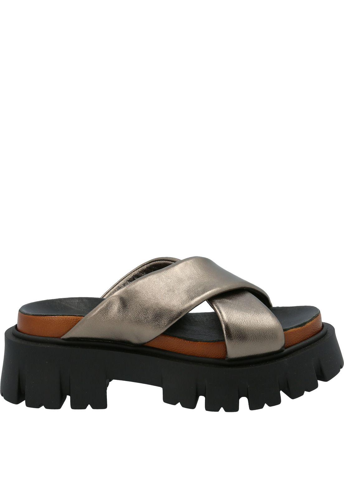 Sandalia Cuero Mujer Julie H4 Dorado-1