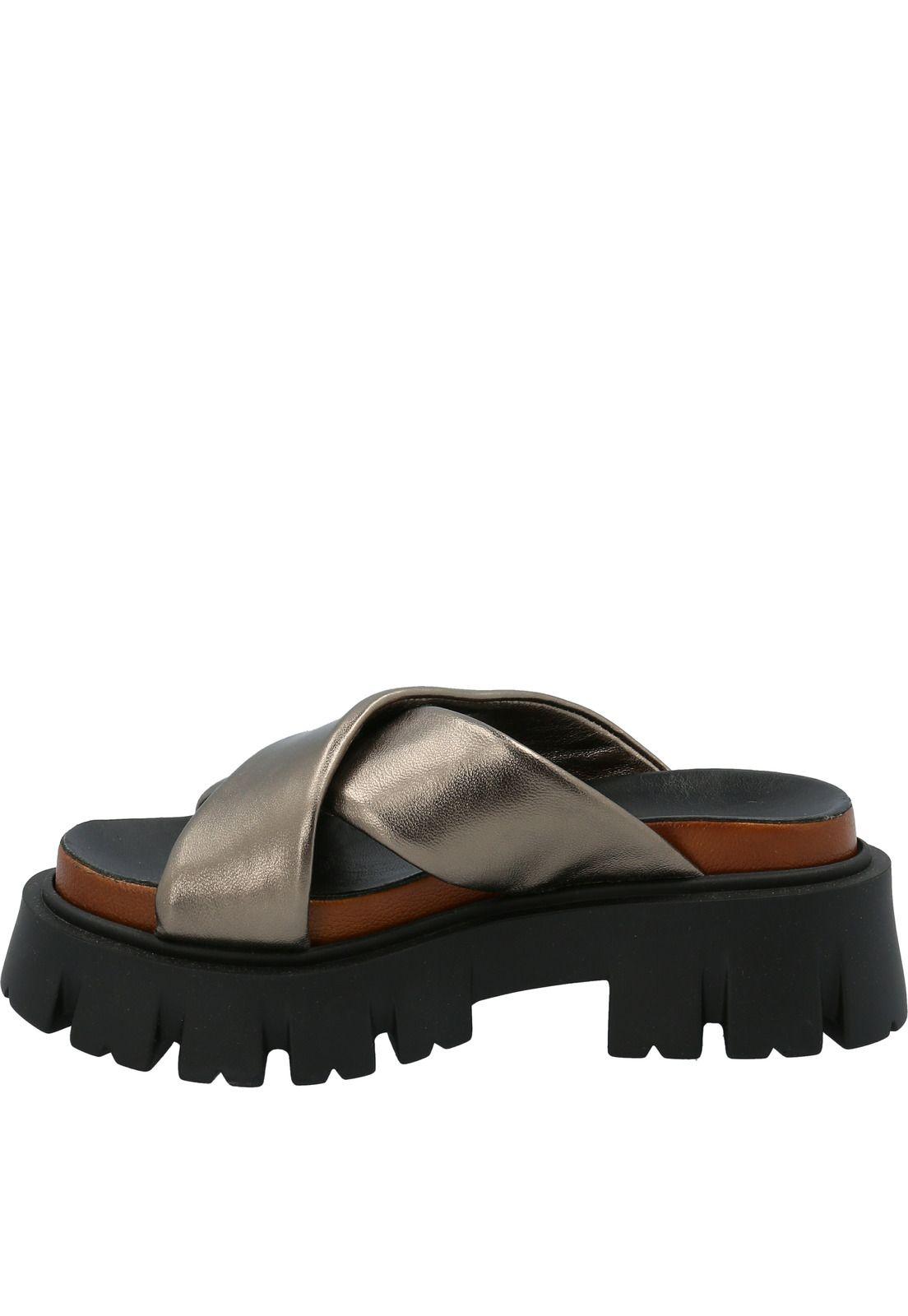 Sandalia Cuero Mujer Julie H4 Dorado-4