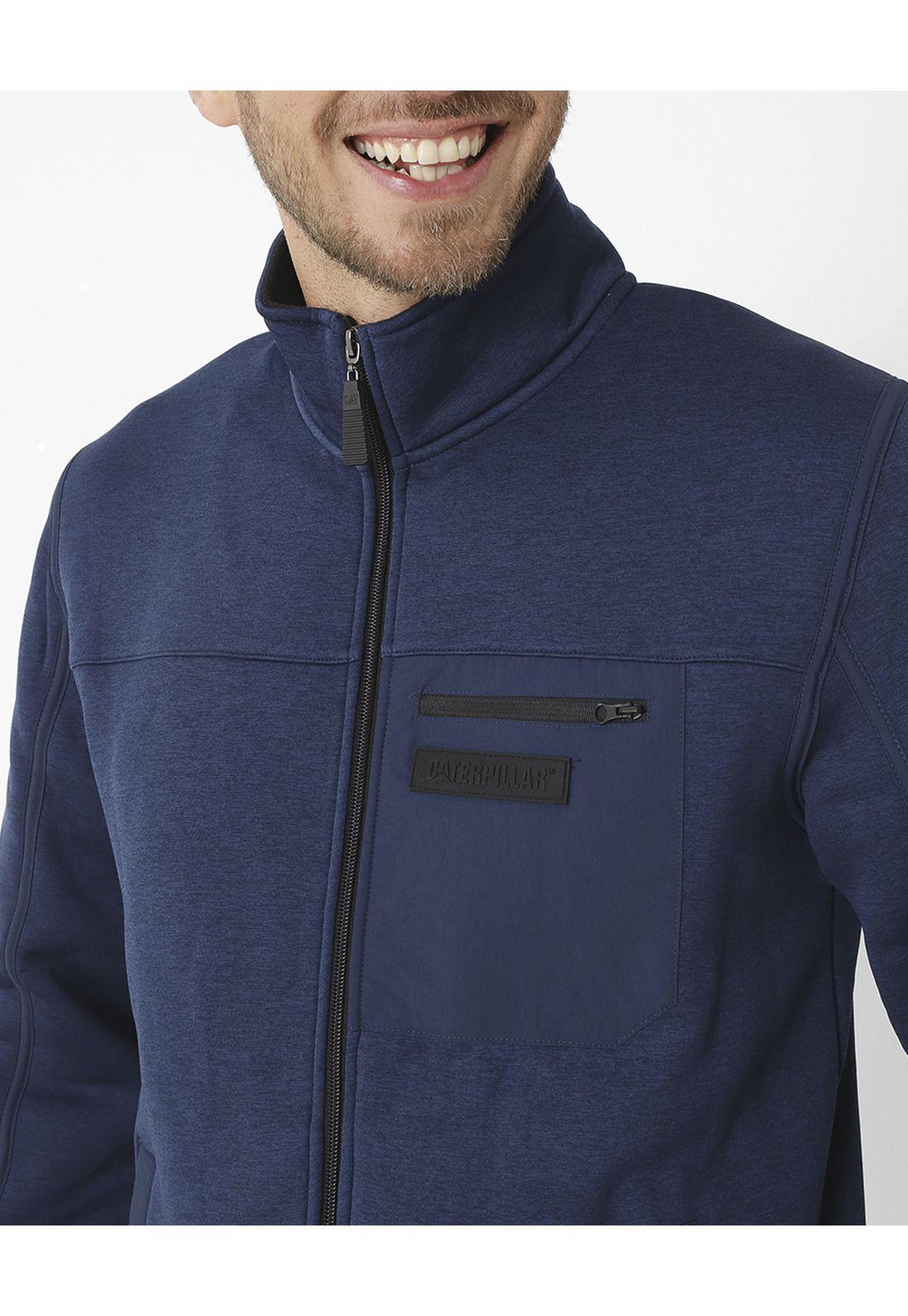 Polar Heathered Technical Azul Hombre-4
