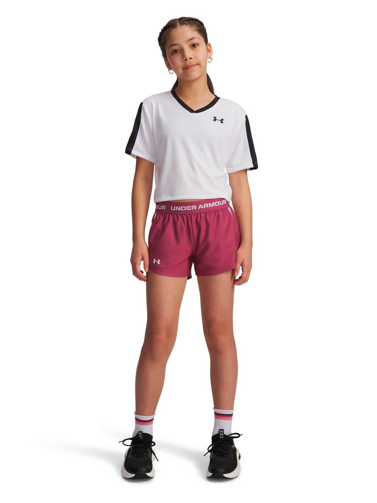 Short Training para Niña Tech Rojo -5