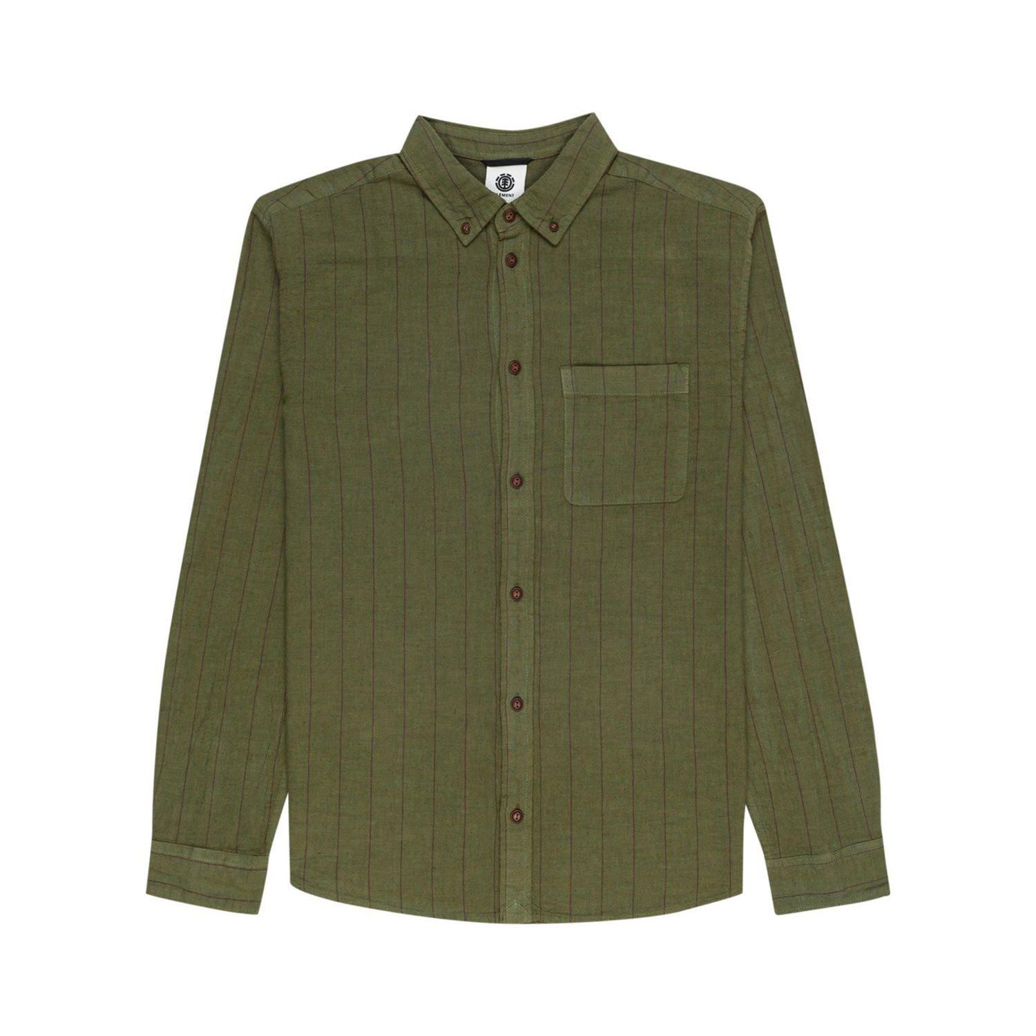 Camisa M/L Hombre Lodge Verde-0