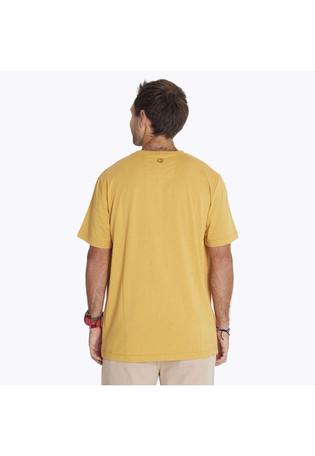 Polera M/C Logo Shirt Mostaza Hombre-1