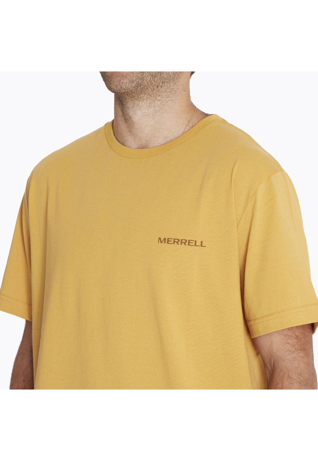 Polera M/C Logo Shirt Mostaza Hombre-3