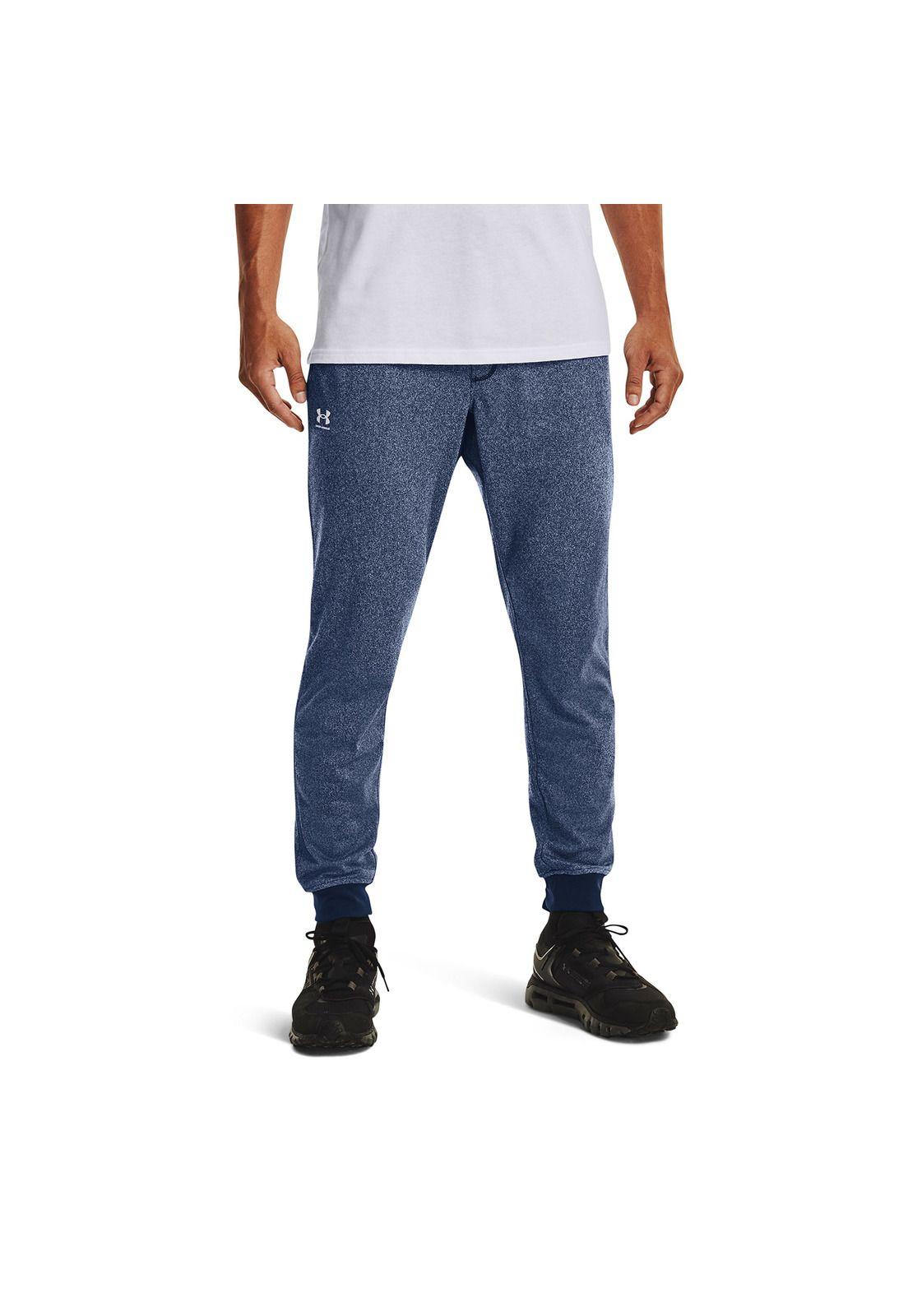 Pantalón Buzo Hombre Tricot Jogger Azul-2