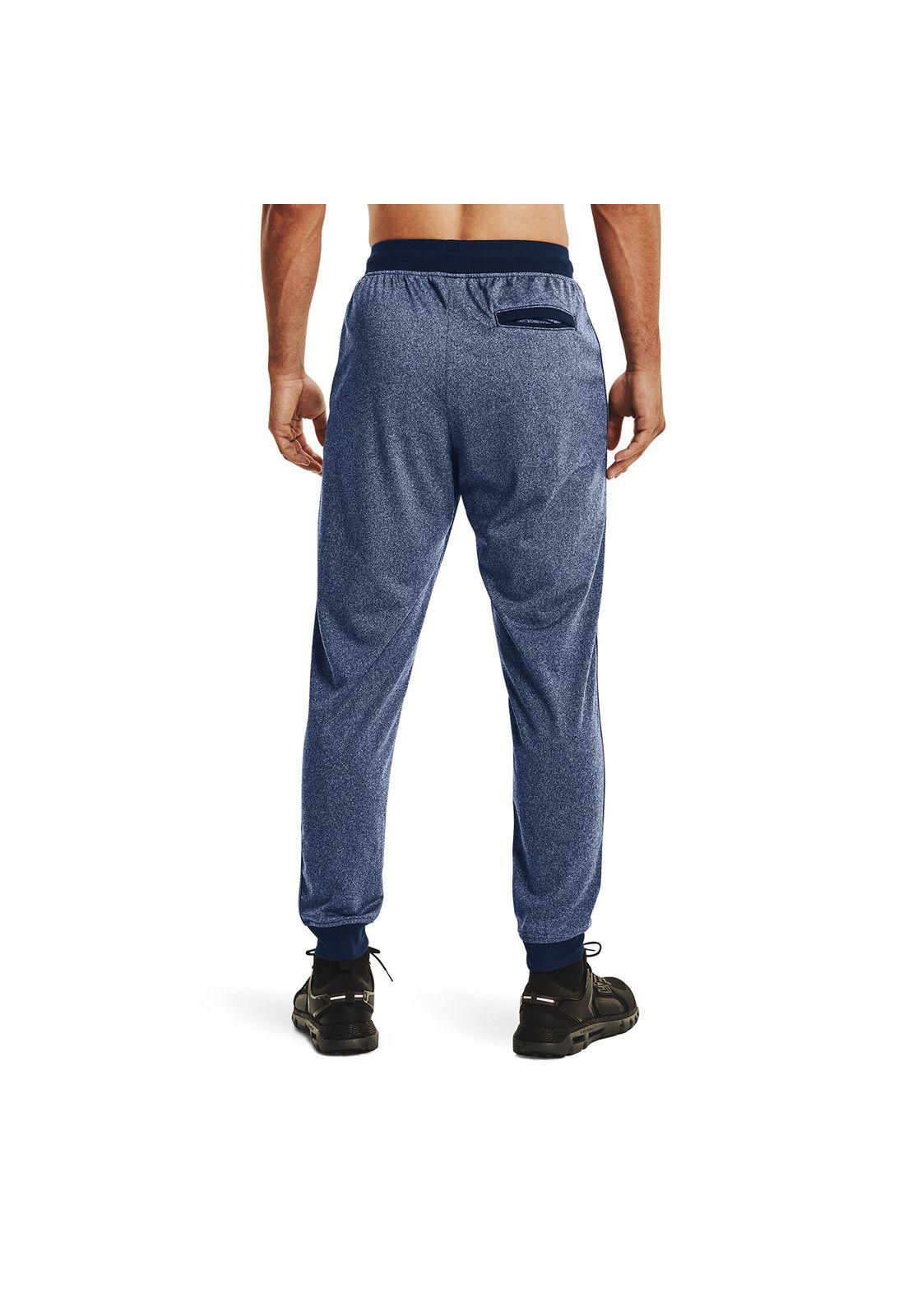 Pantalón Buzo Hombre Tricot Jogger Azul-3