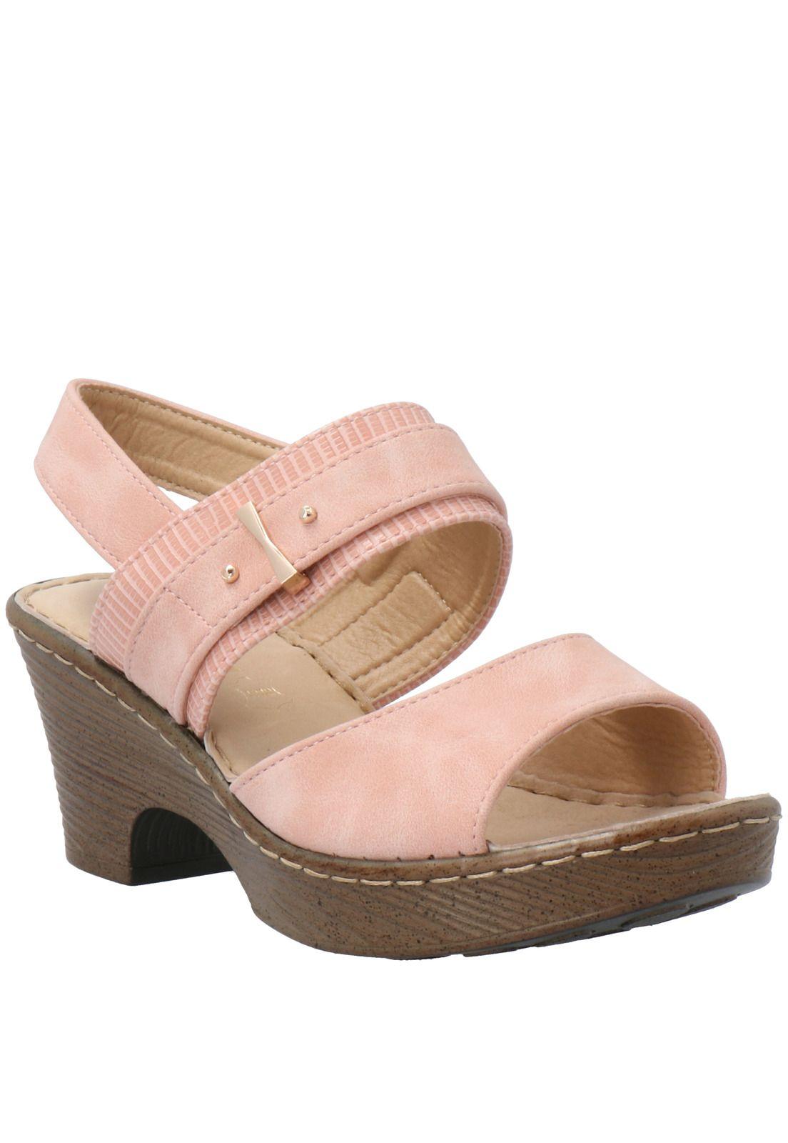 Sandalia Mujer Nanas Rosado-0